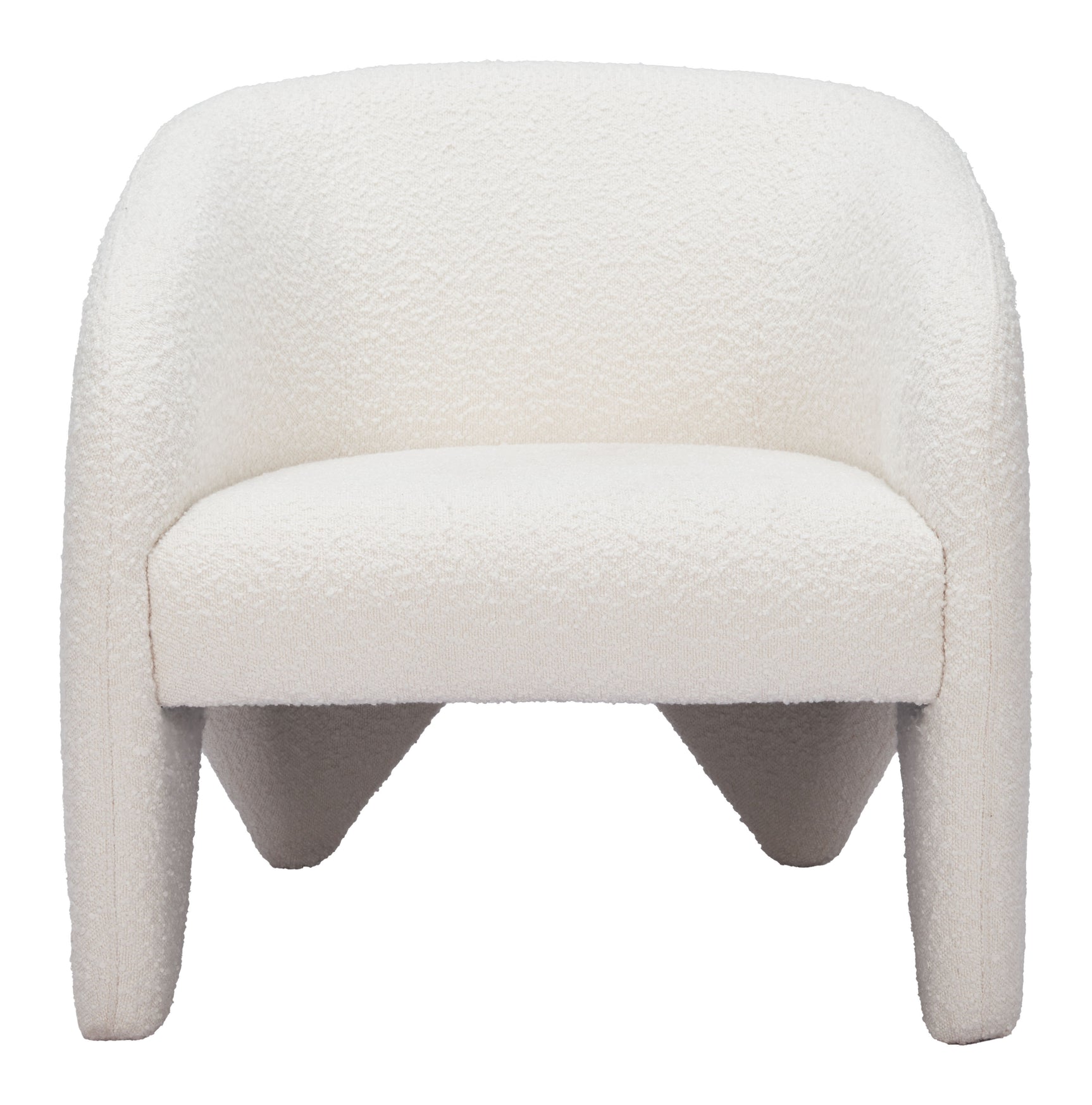 Lopta White Accent Chair - Ornate Home