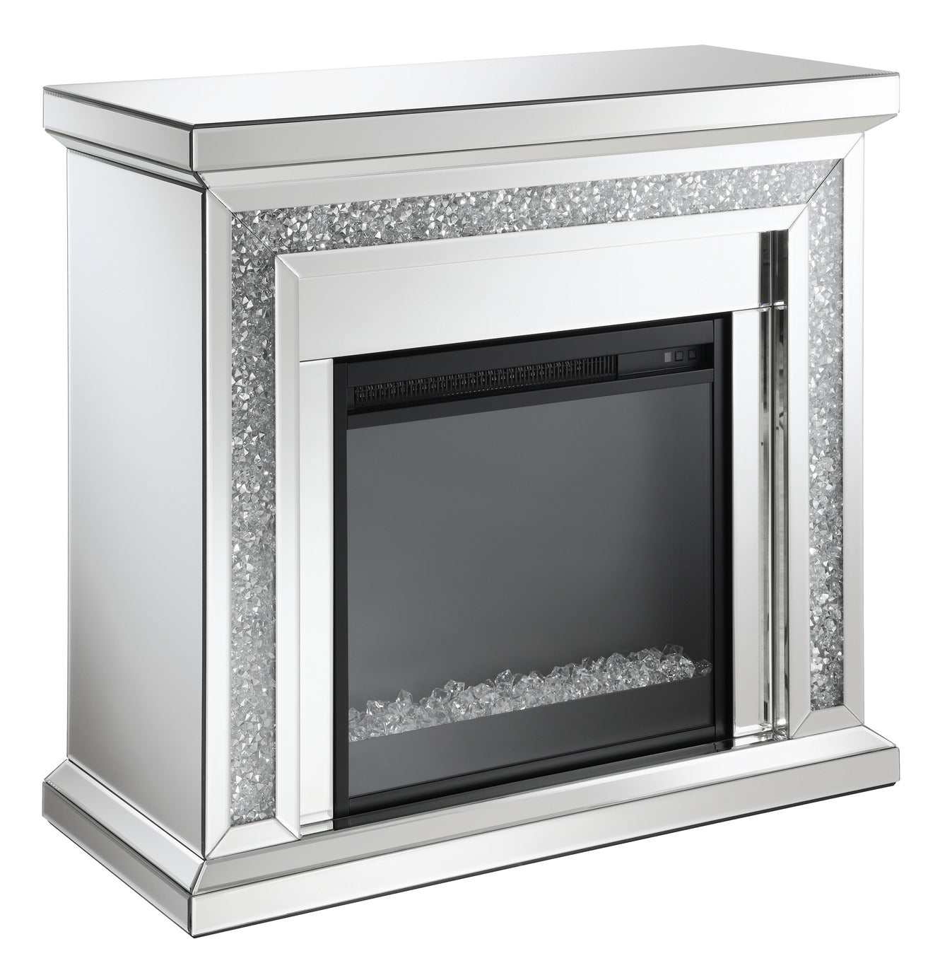 Lorelai Mirror Rectangular Freestanding Fireplace - Ornate Home