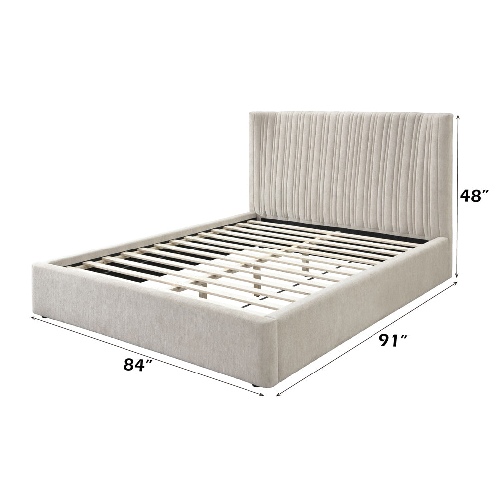 Loren Beige Eastern King Bed - Ornate Home