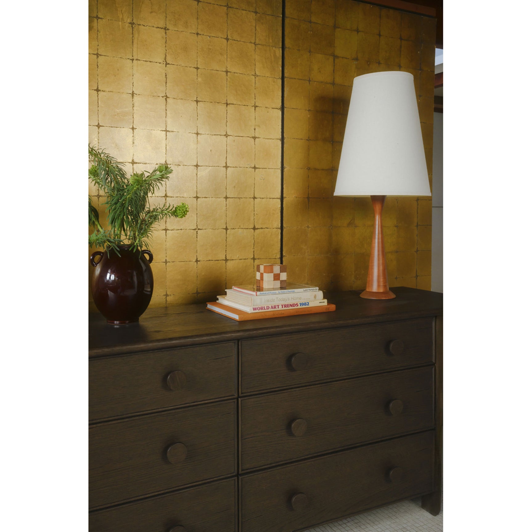 Loren Dark Brown 6 Drawer Dresser - Ornate Home