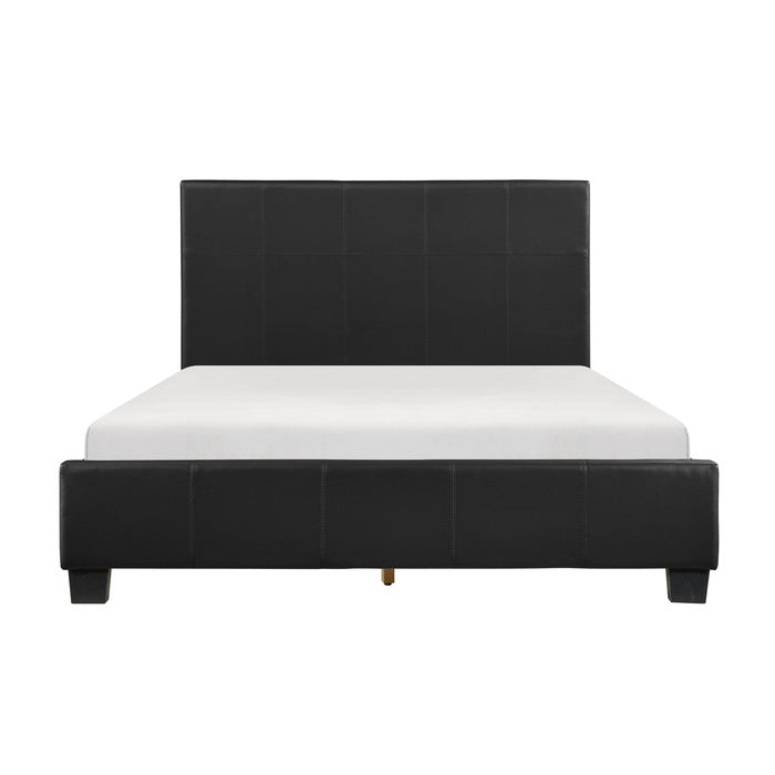 Lorenzi Black Full Platform Bed - Ornate Home