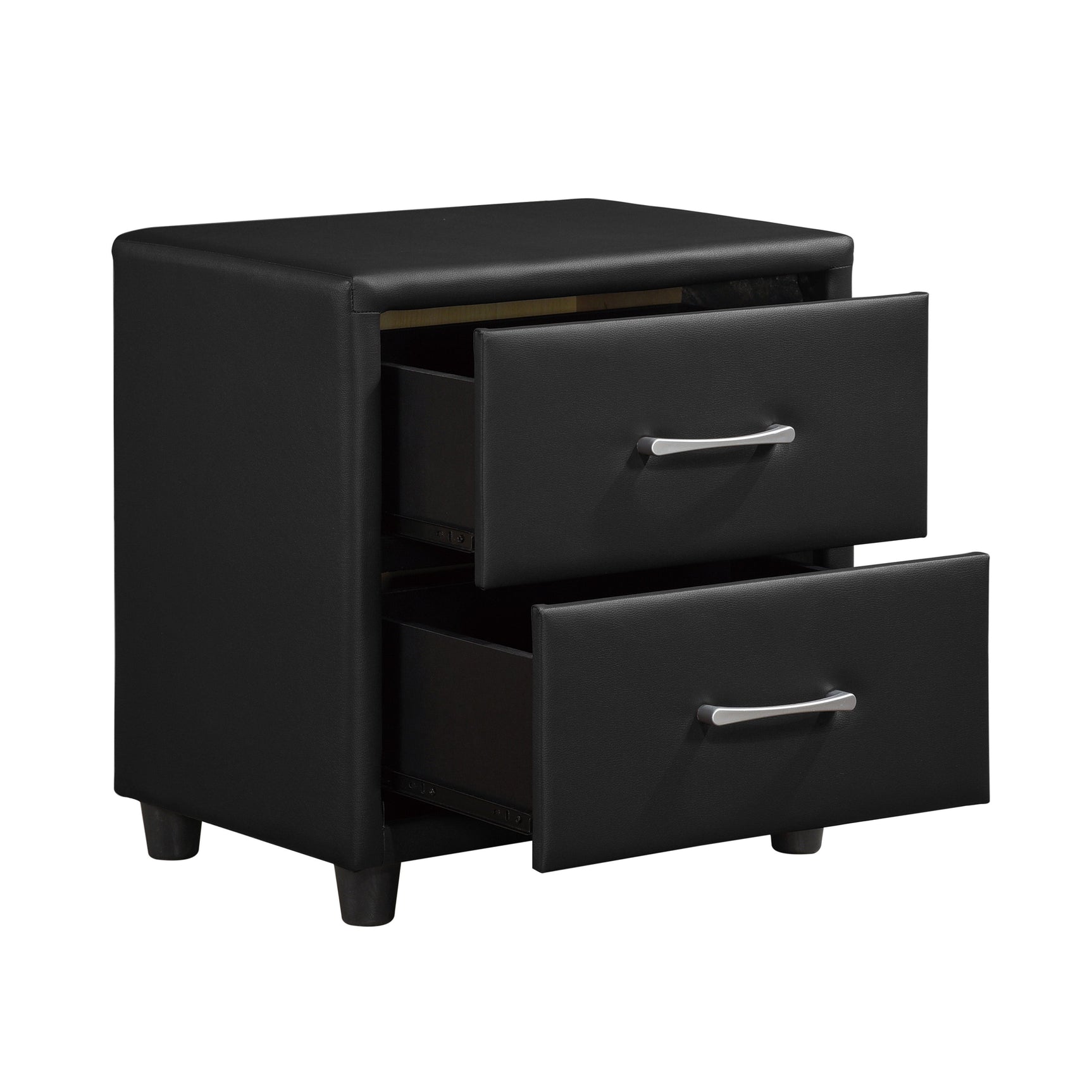 Lorenzi Black Nightstand - Ornate Home