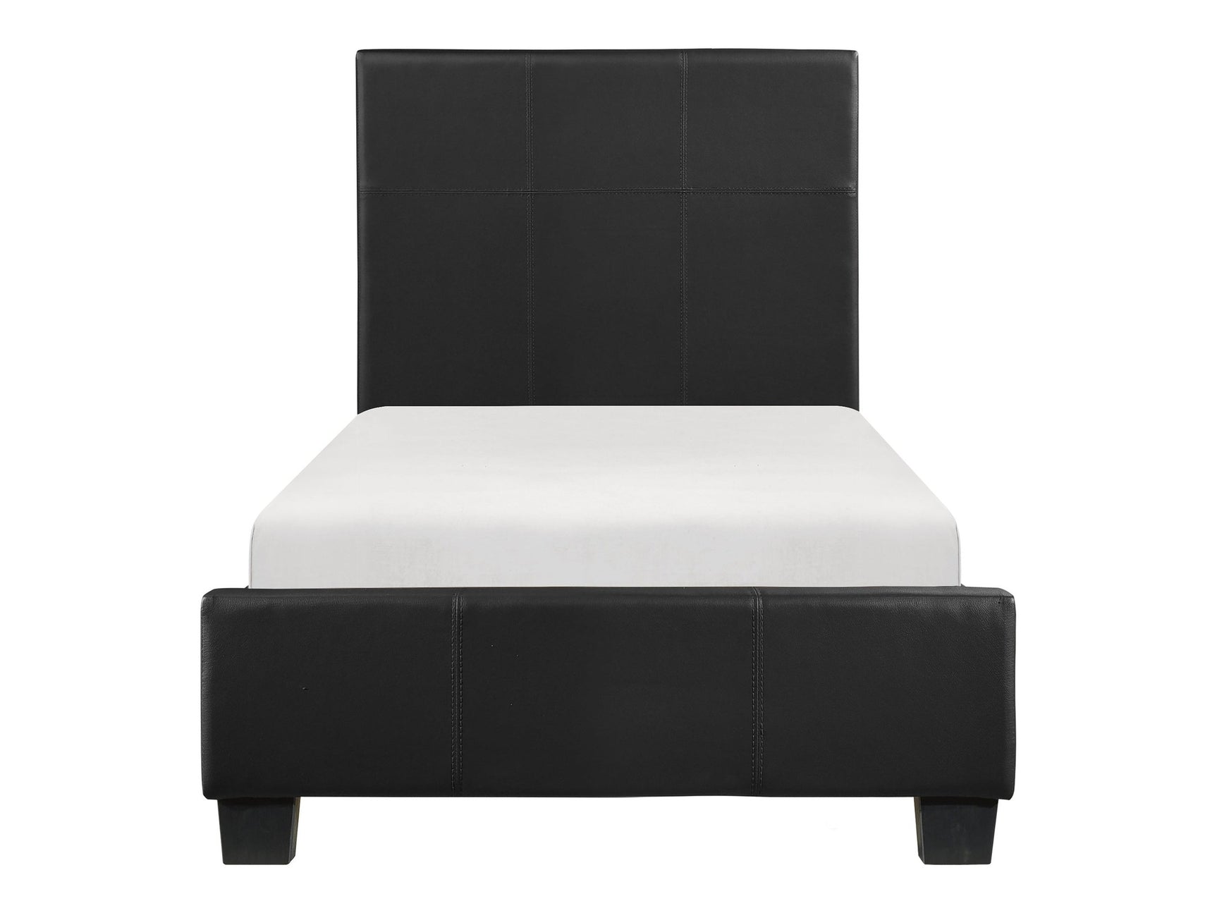 Lorenzi Black Twin Platform Bed - Ornate Home