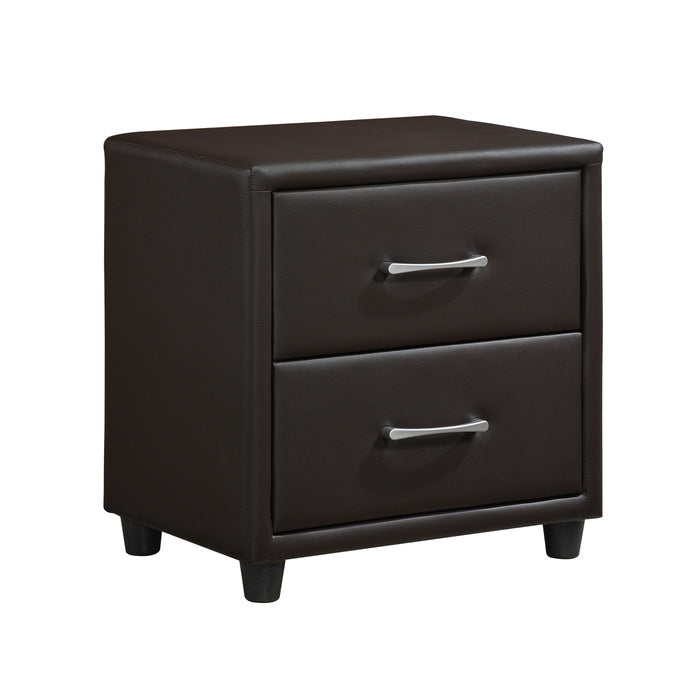 Lorenzi Brown Nightstand - Ornate Home