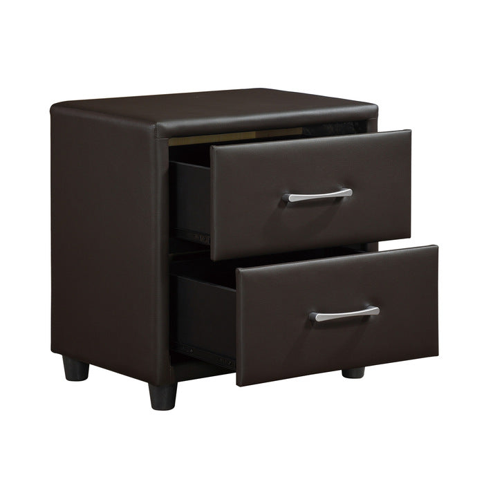 Lorenzi Brown Nightstand - Ornate Home