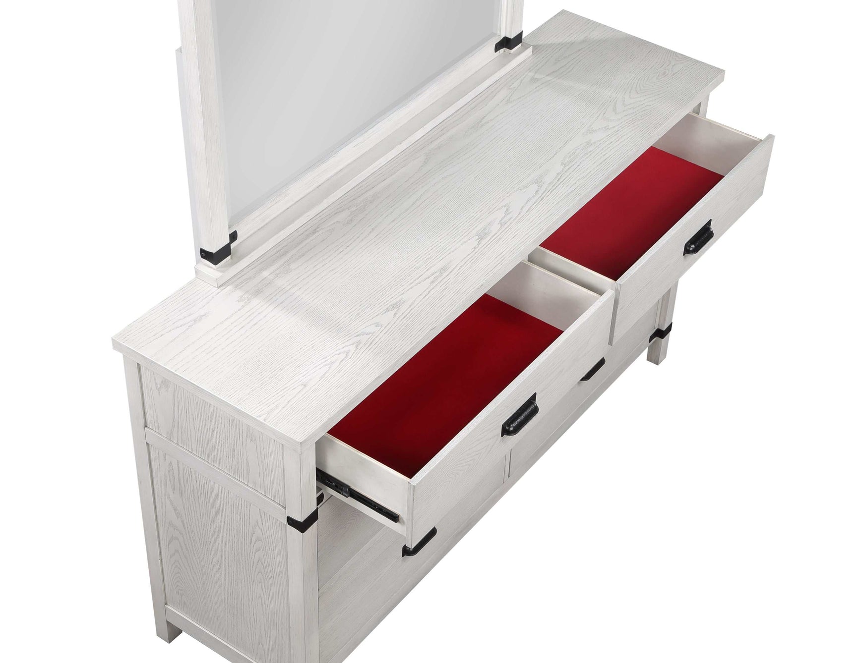 Loretta Antique White King Bedroom Set / 5pc - Ornate Home