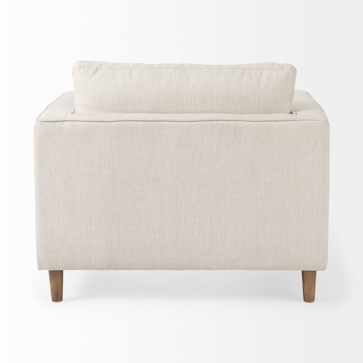 Loretta Cream Fabric Chair with Two Bolster Cushions - Ornate Home