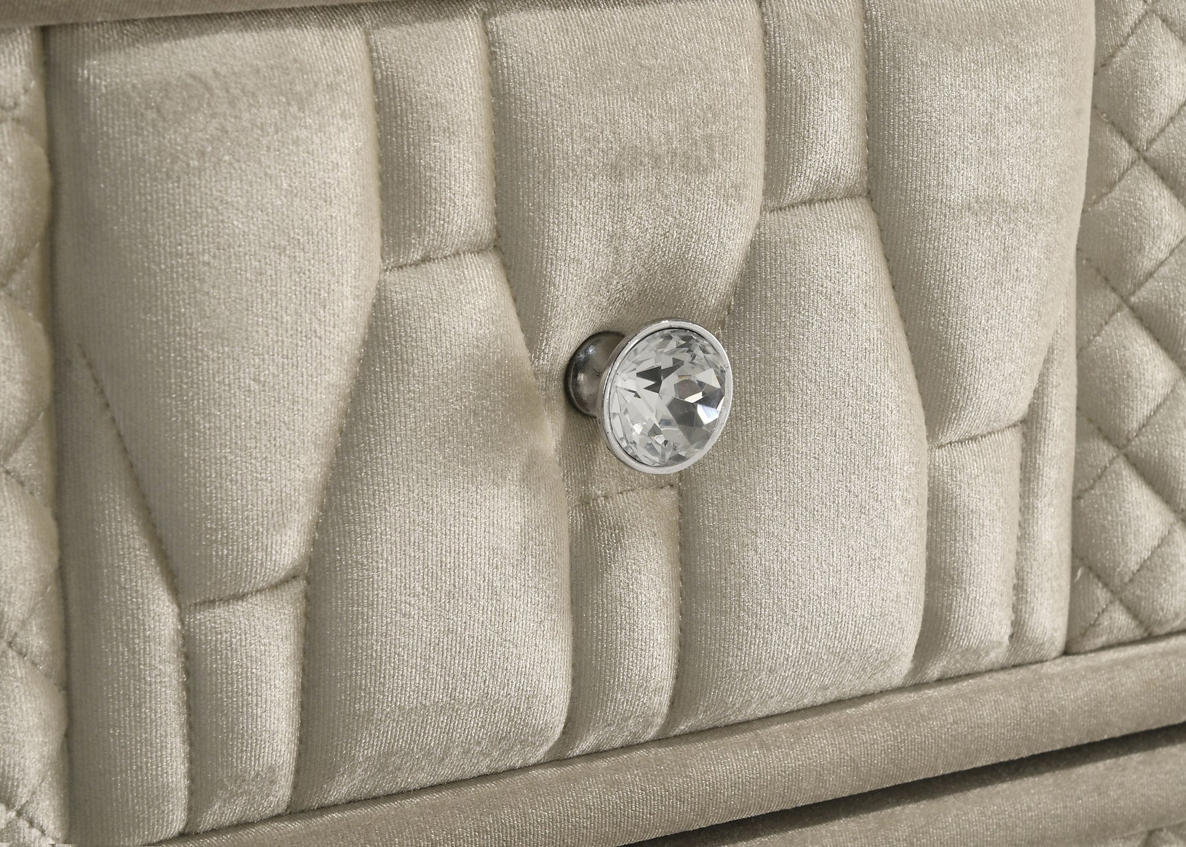 Lorient Ivory/Camel 8-drawer LED Bedroom Flame Box Dresser - Ornate Home