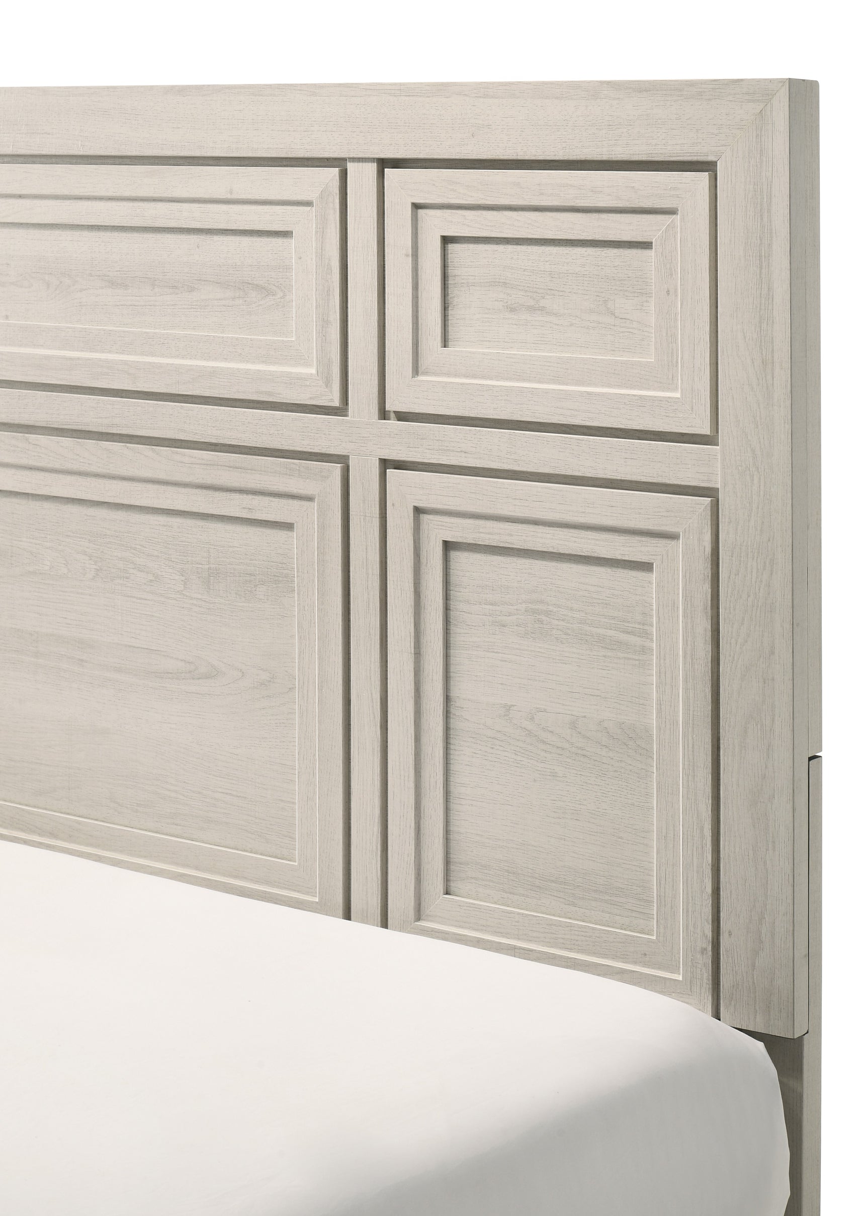 Lorraine Antique White Panel Bedroom Set - Ornate Home