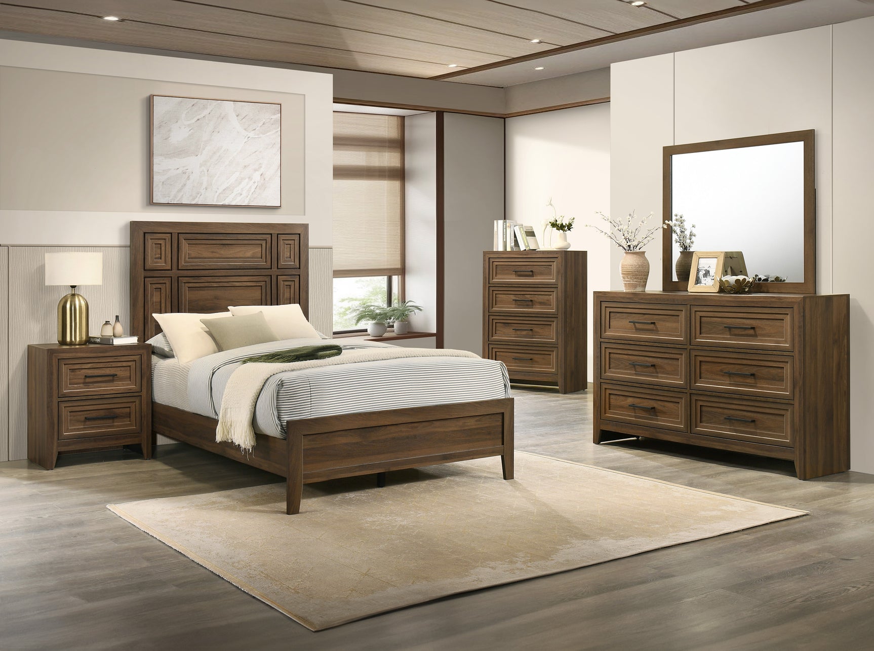 Lorraine Brown Twin Bed - Ornate Home