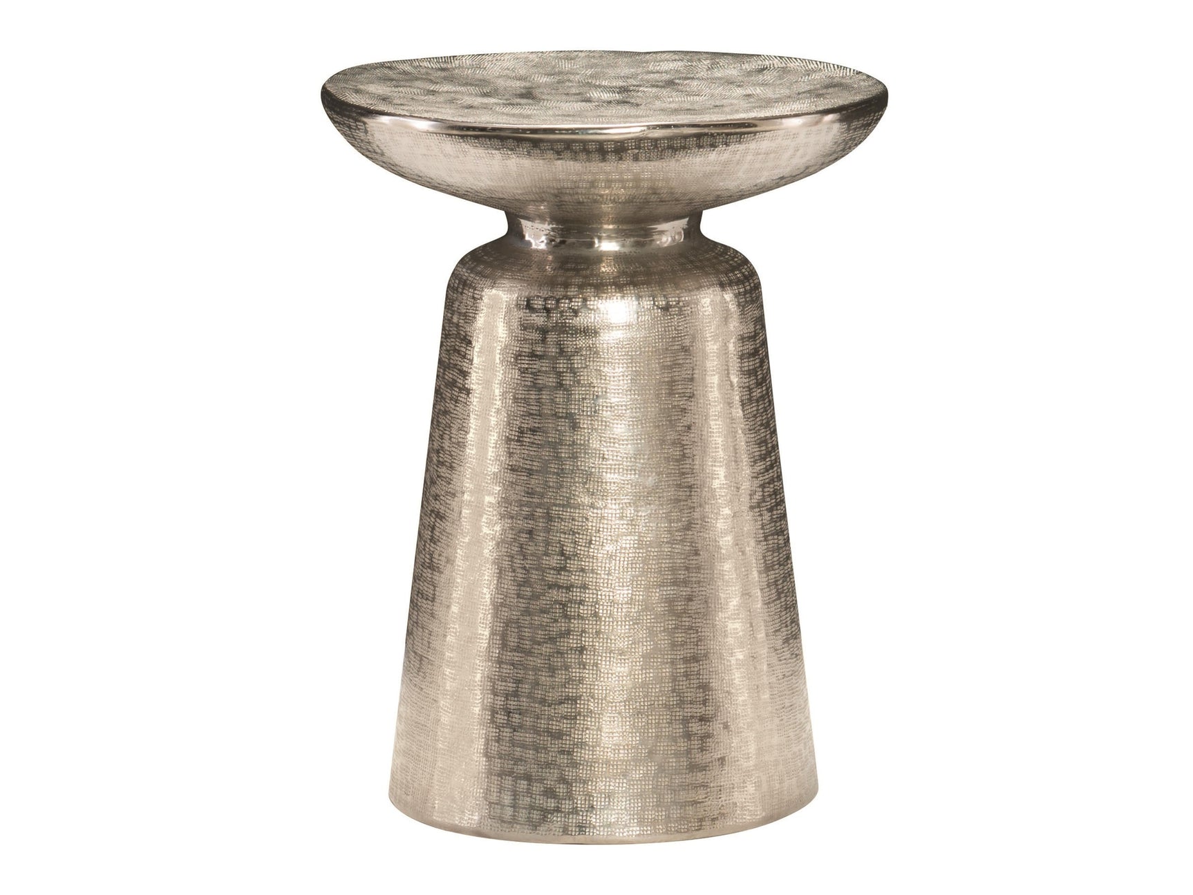 Lorraine Nickel Accent Table - Ornate Home