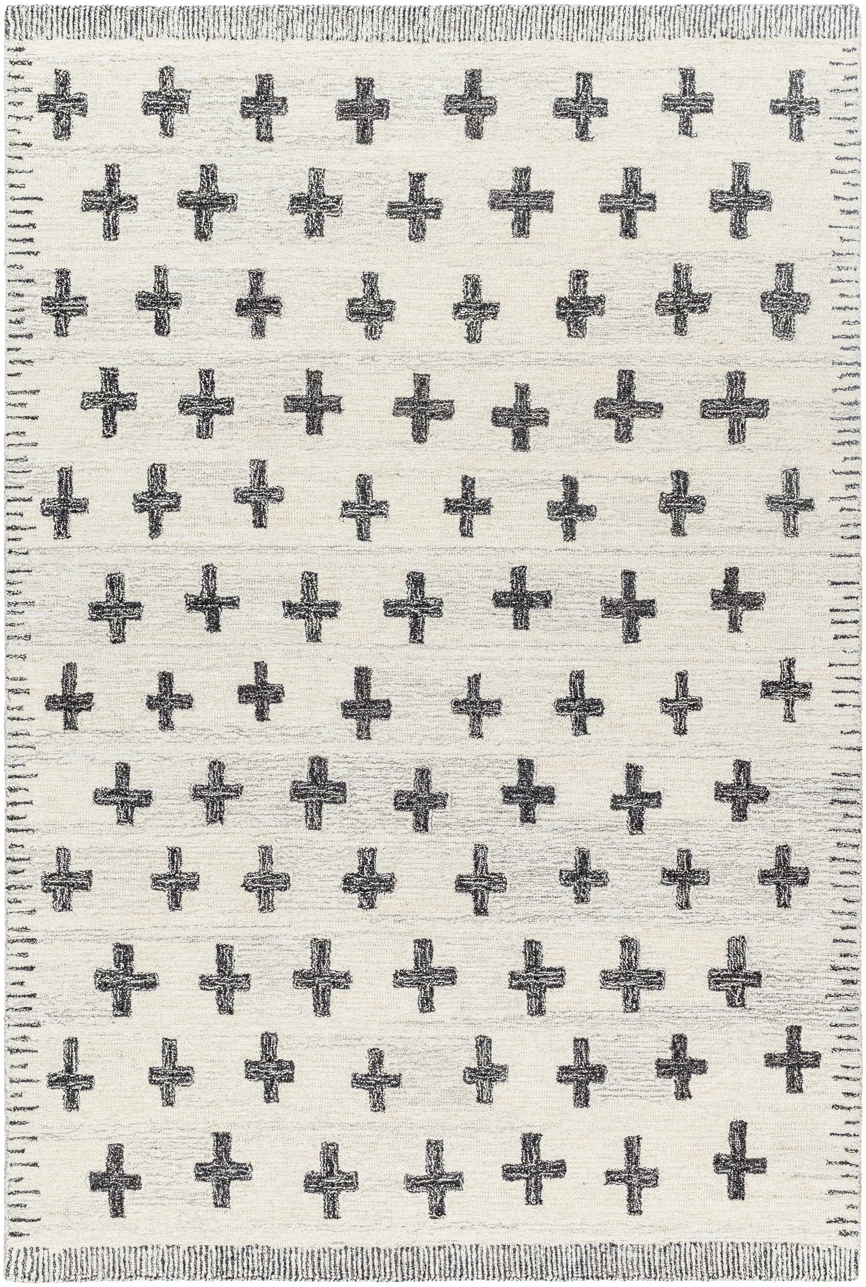 Lotta Light Silver Modern Wool Area Rug - Ornate Home