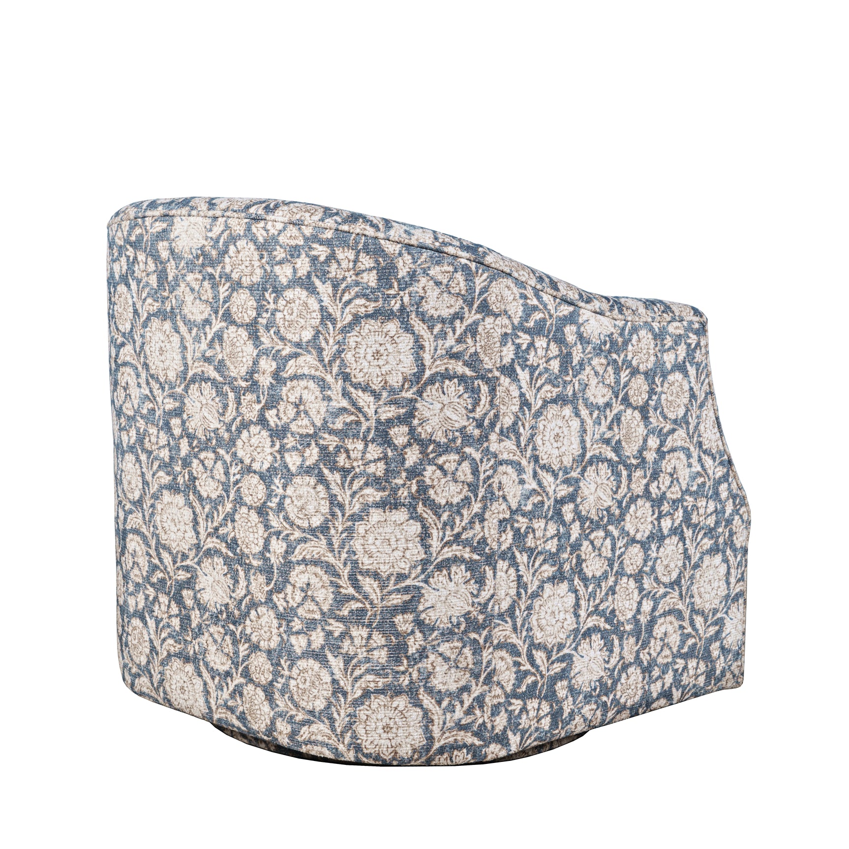 Lottie Blue Swivel Accent Chair - Ornate Home