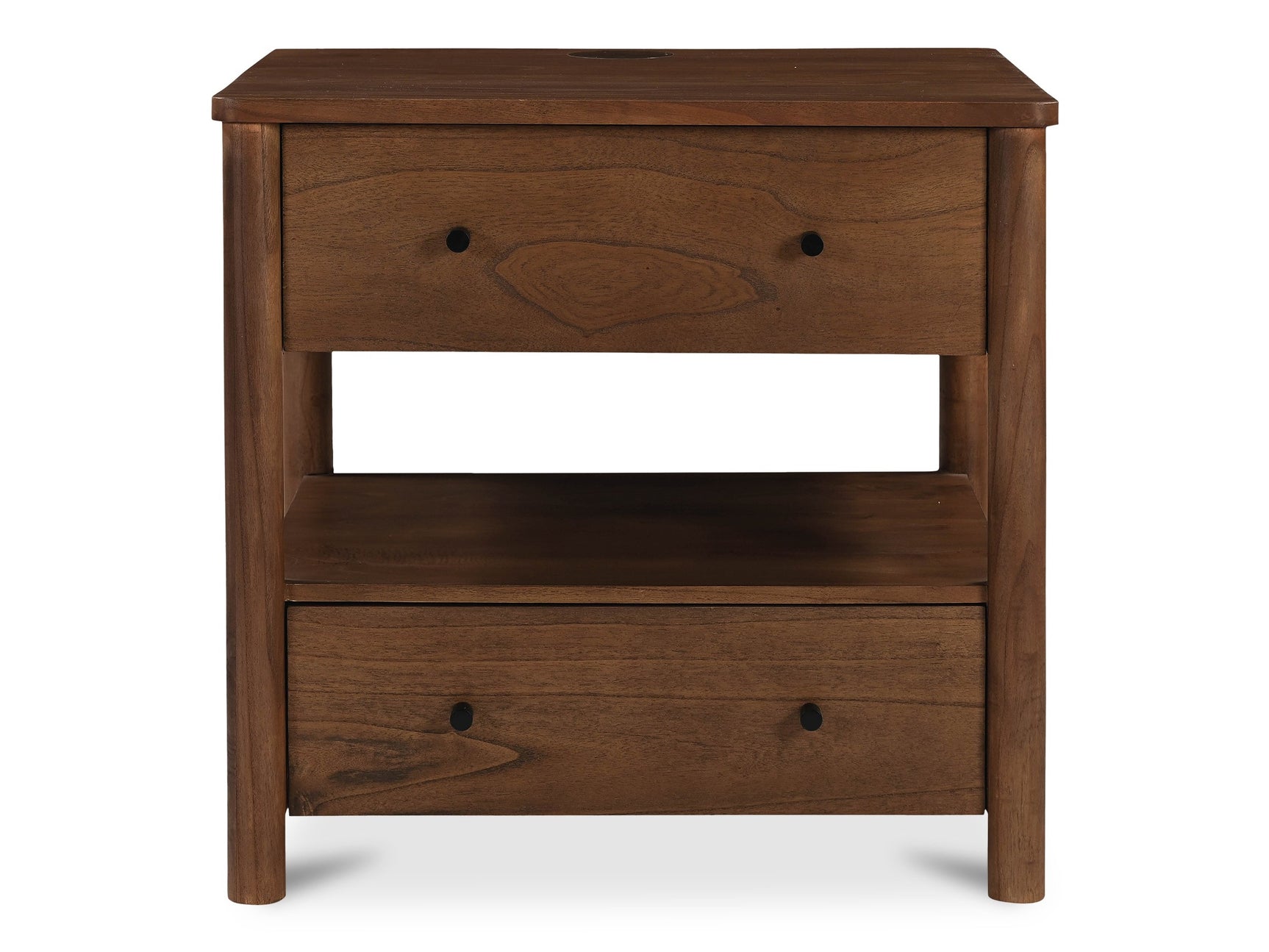 Lottie Brown Charging Nightstand - Ornate Home