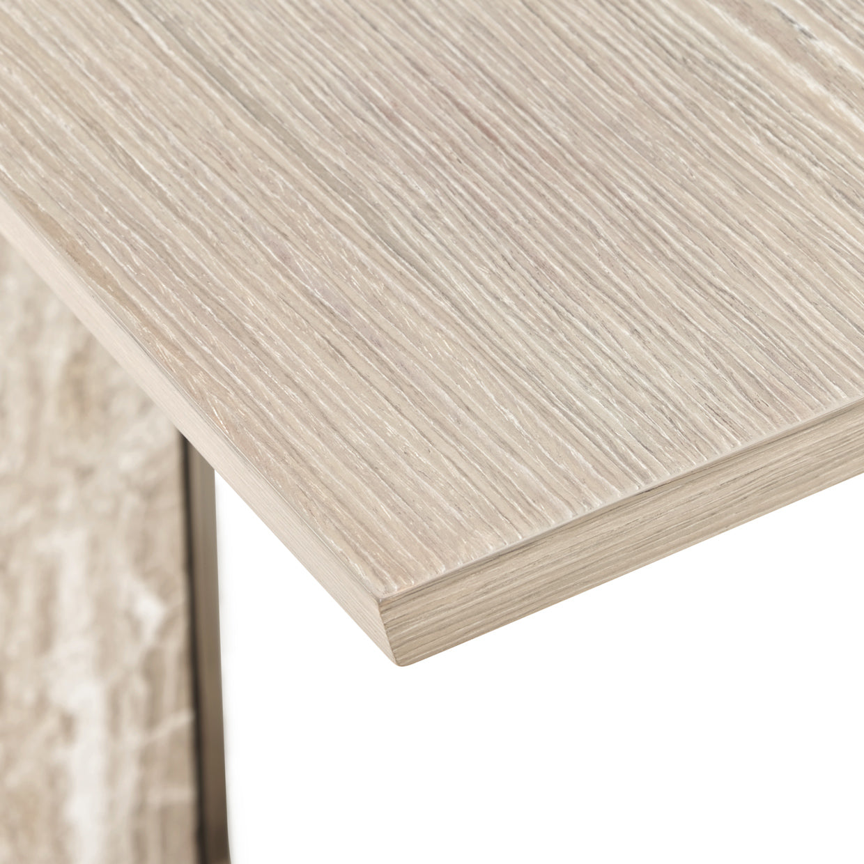 Lotus Bay Sand C-Shaped Accent Table