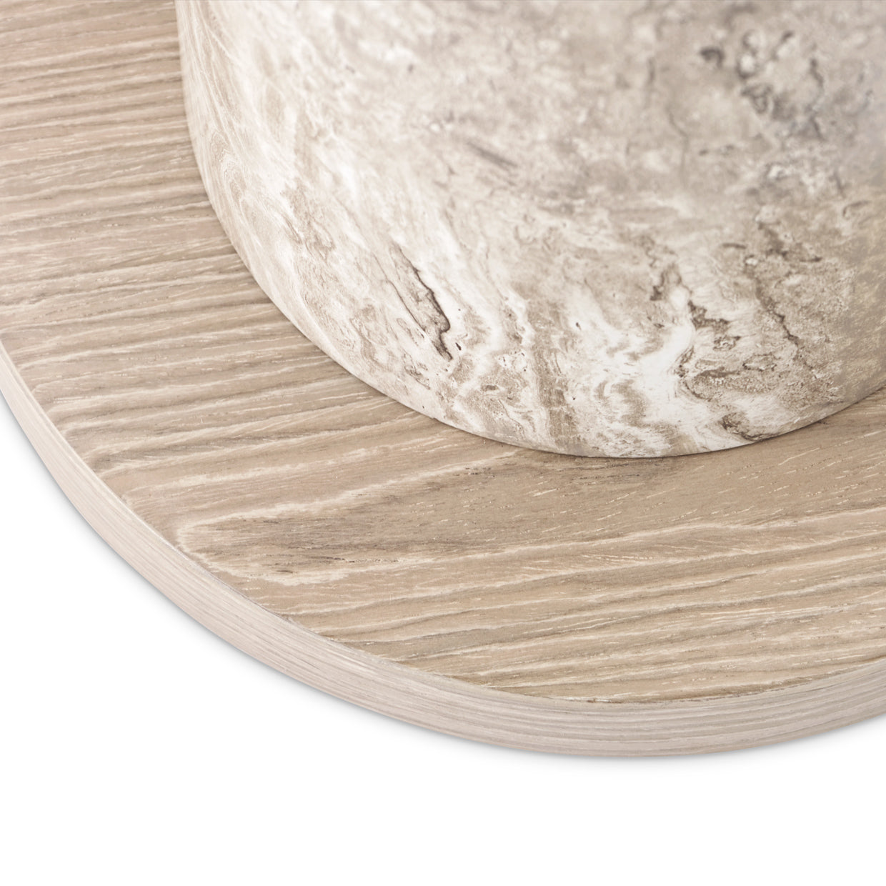 Lotus Bay Sand Chairside Table - Ornate Home