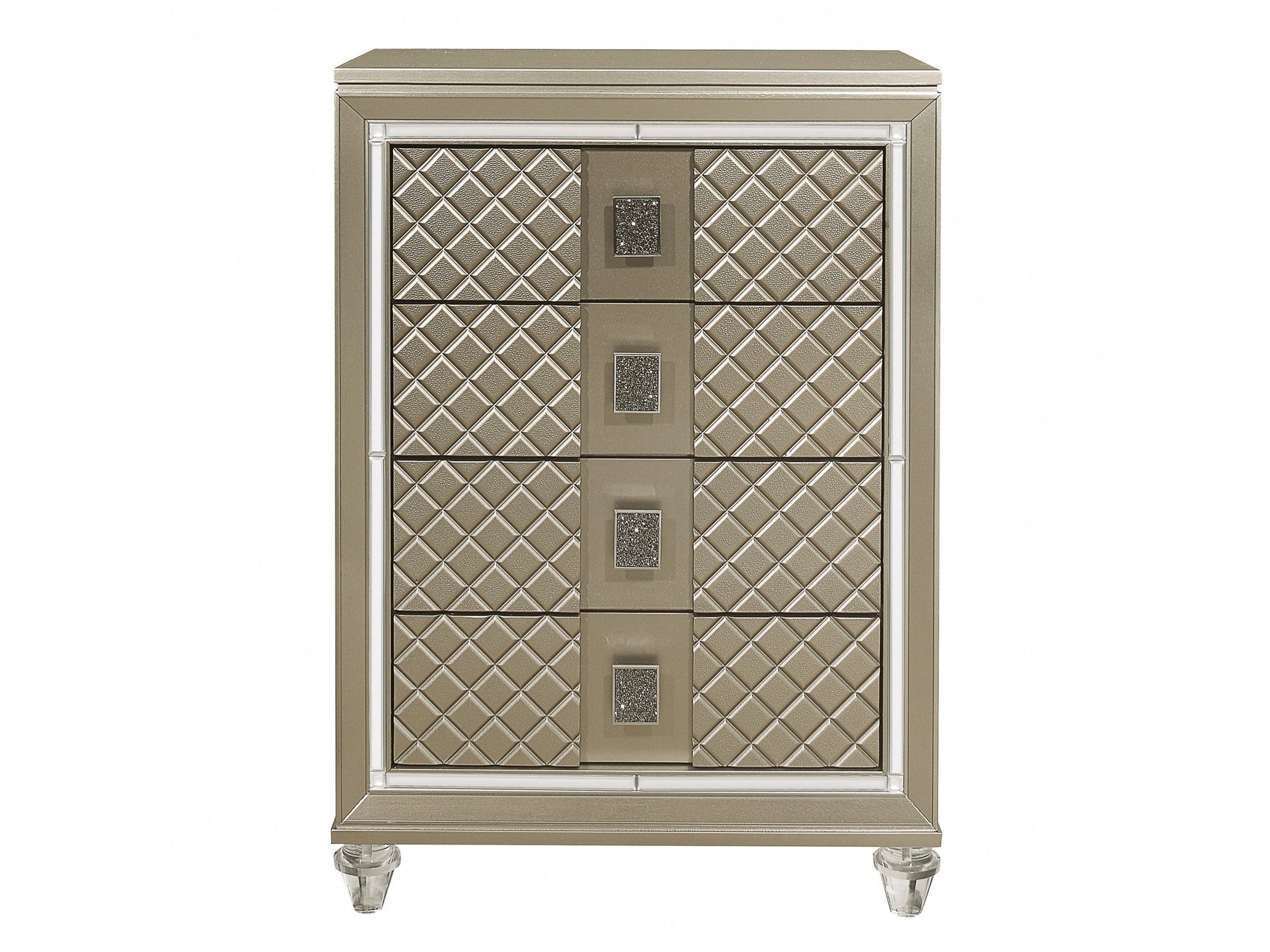 Loudon Champagne Youth Chest - Ornate Home