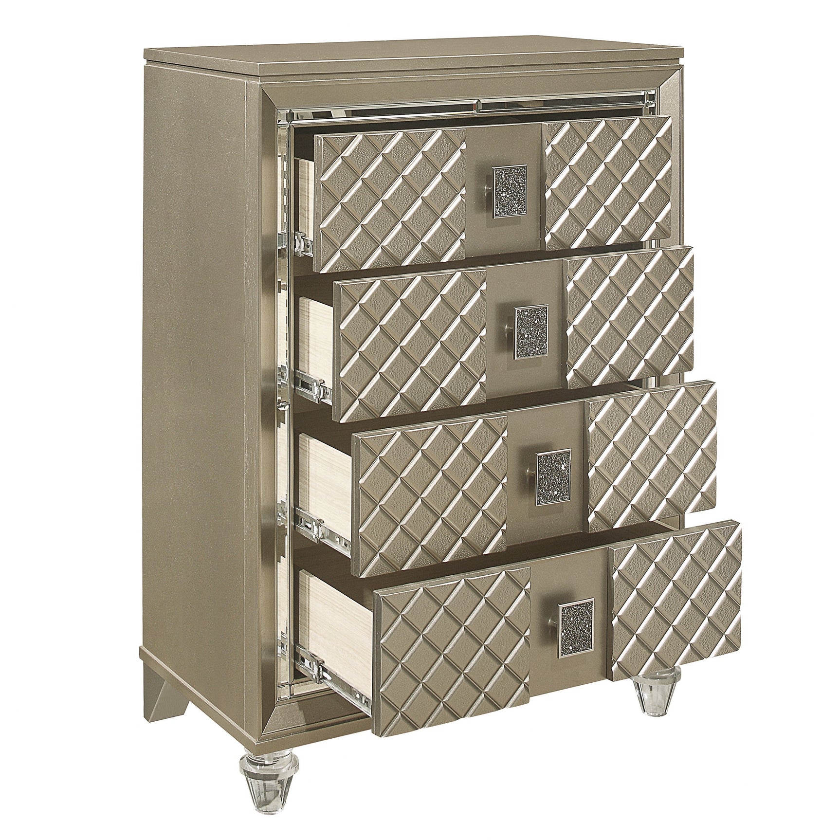 Loudon Champagne Youth Chest - Ornate Home