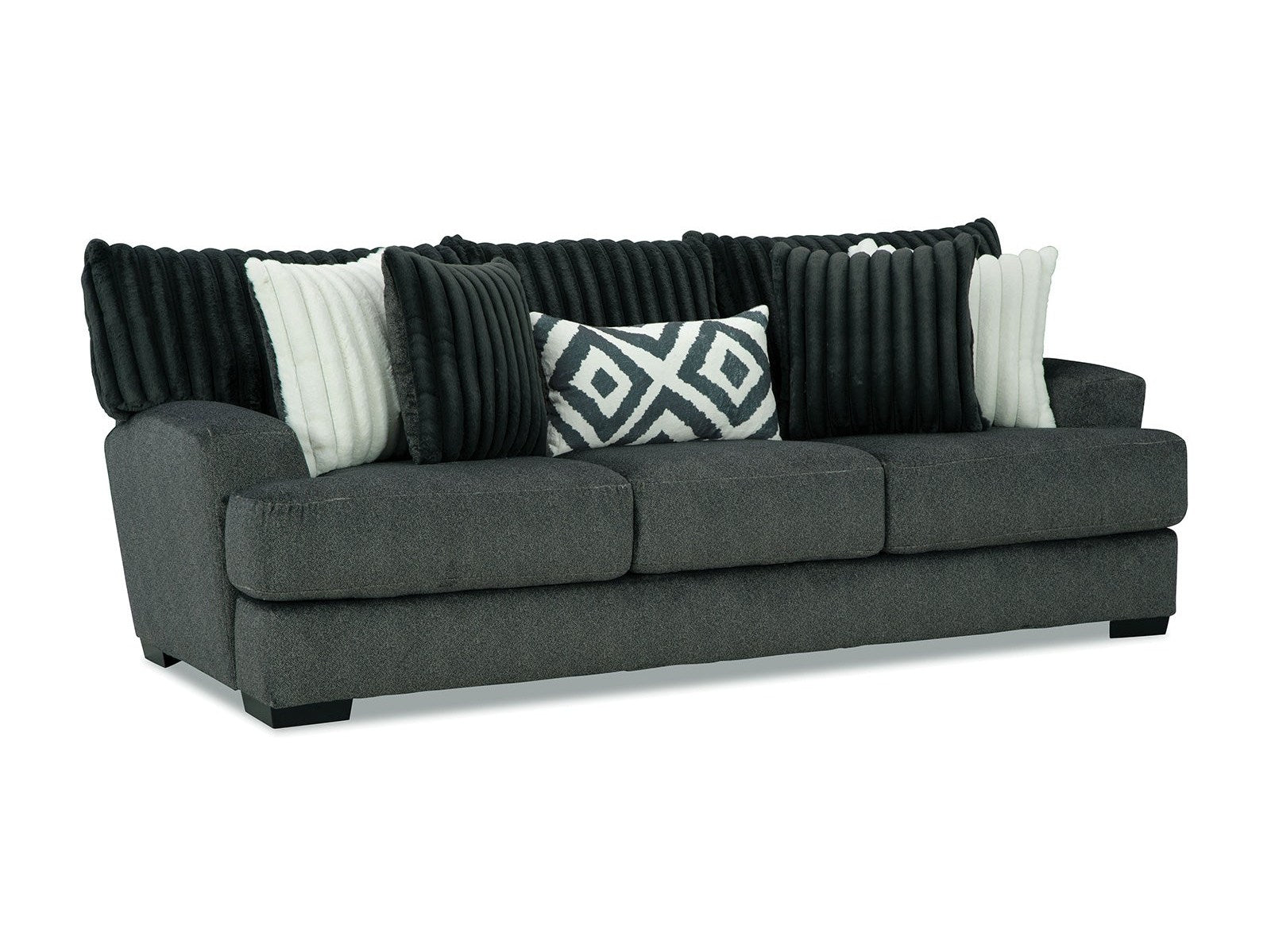 Loughlin Gun Metal Sofa - Ornate Home
