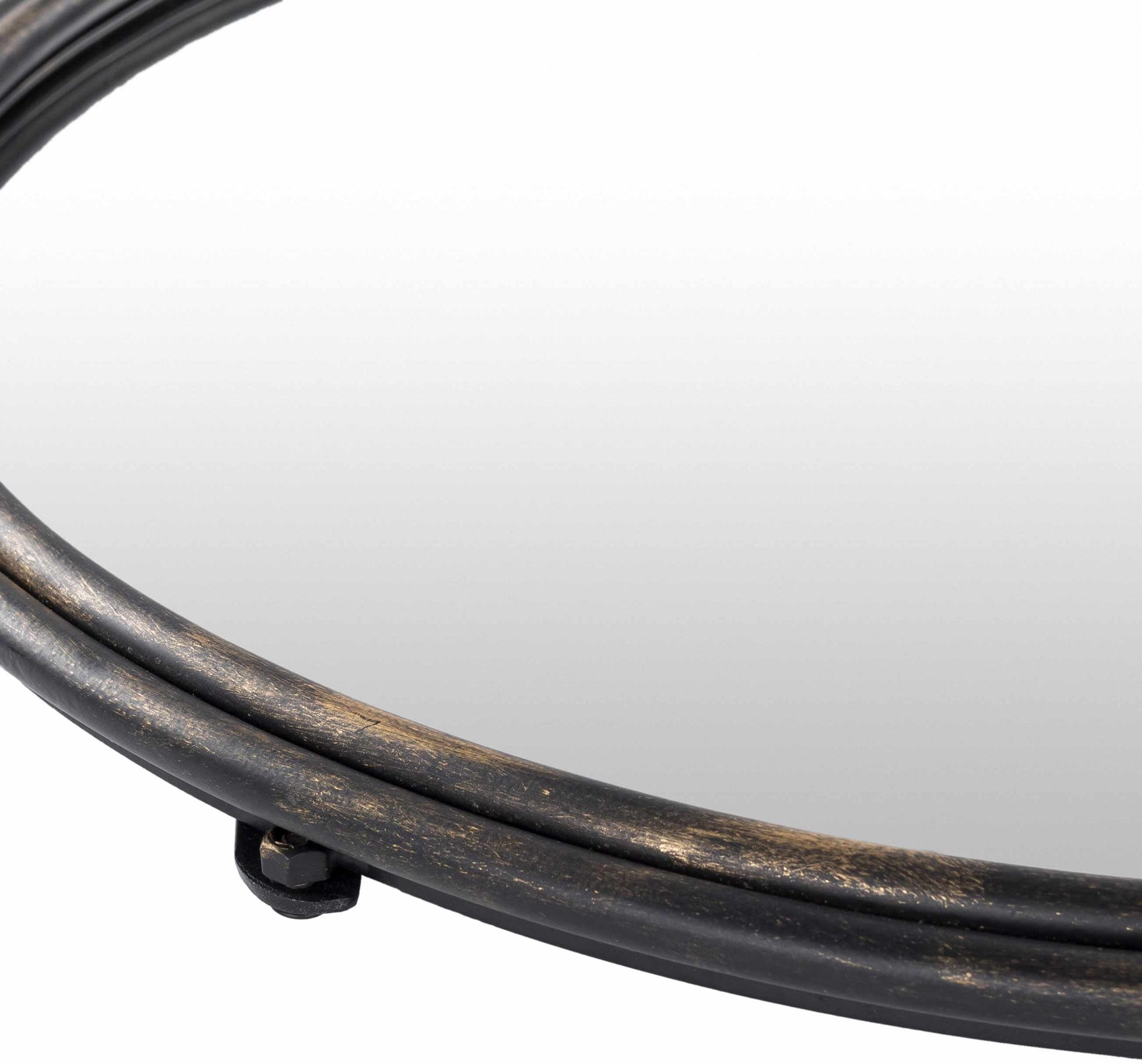 Loughlinstown Gold Frame Round Mirror - Ornate Home