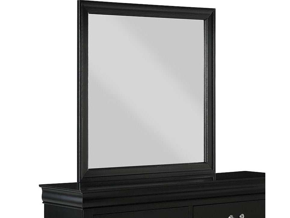 Louis Philip Black Mirror - Ornate Home