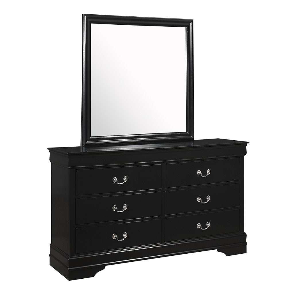 Louis Philip Black Sleigh Bedroom Sets - Ornate Home