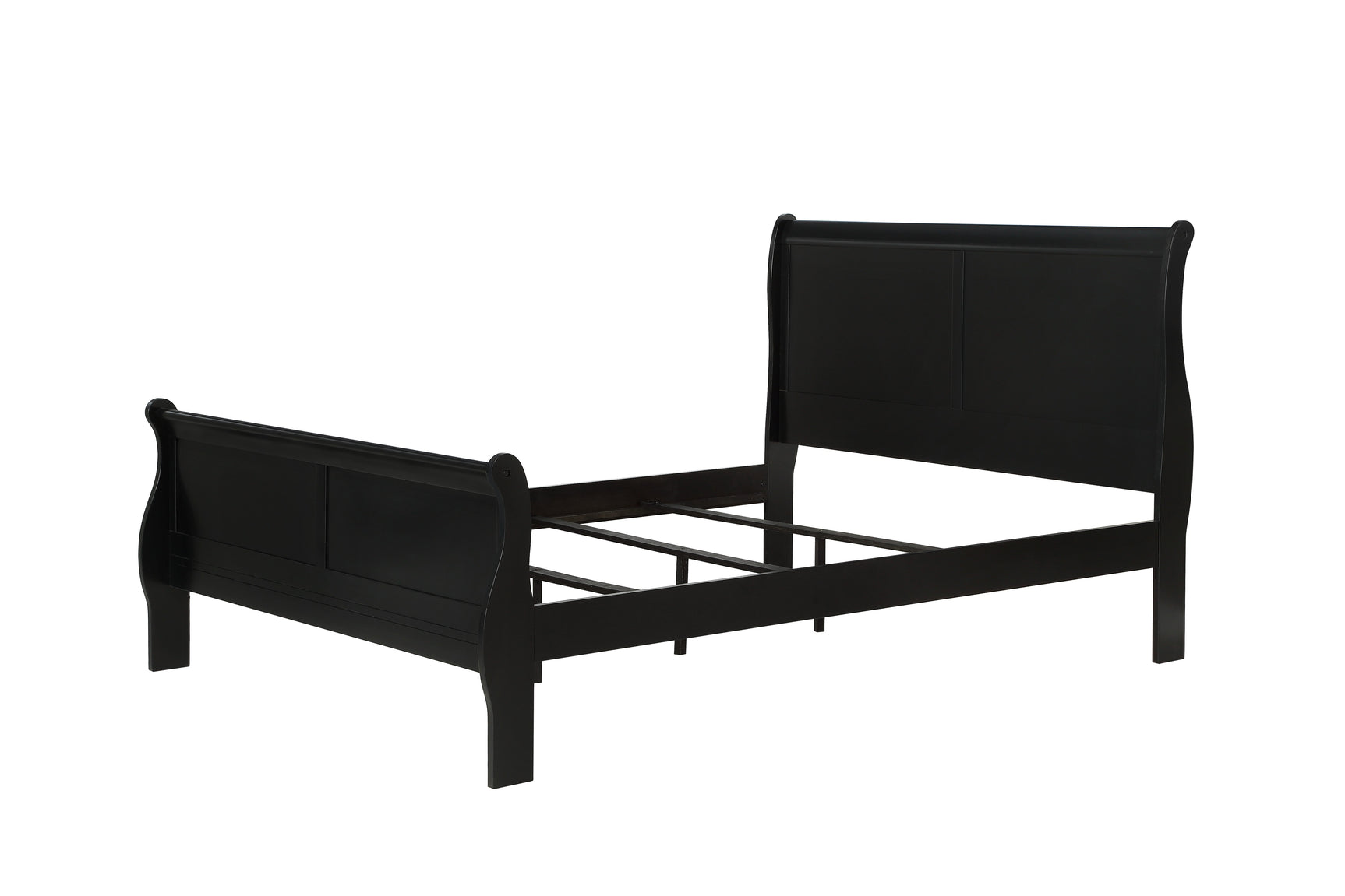 Louis Philip Black Youth Sleigh Bedroom Set - Ornate Home