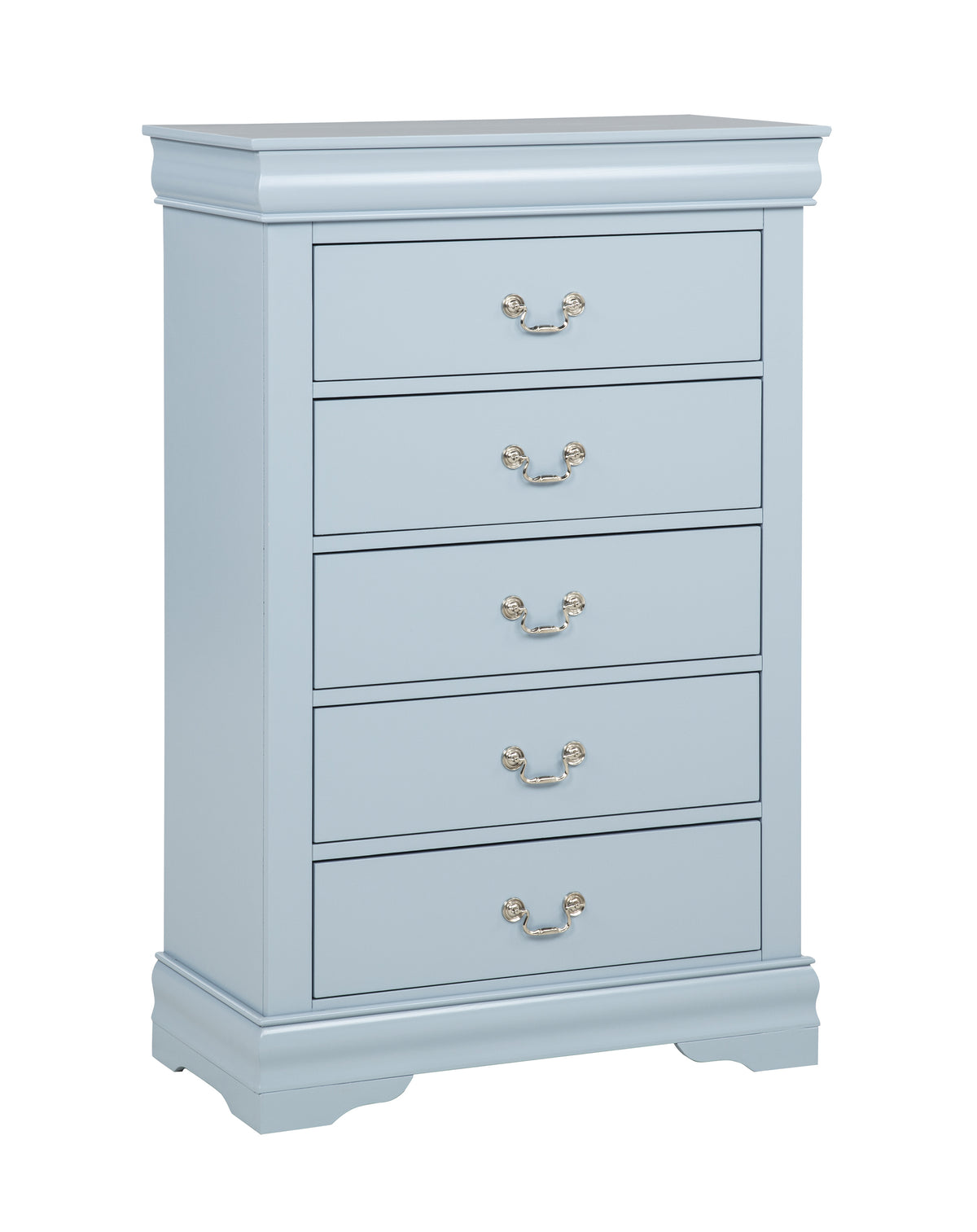 Louis Philip Blue Youth Sleigh Bedroom Set - Ornate Home