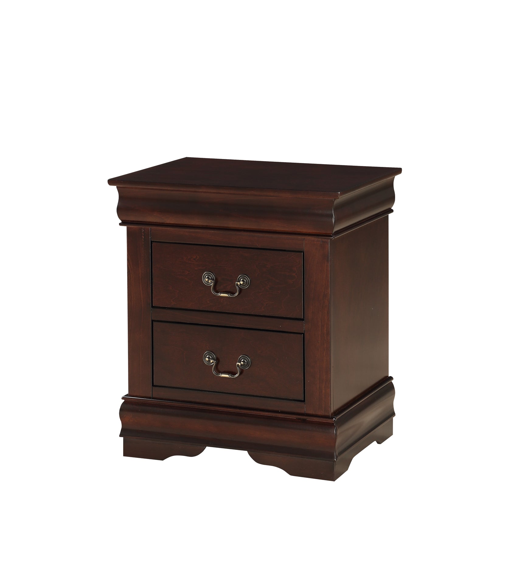 Louis Philip Cherry Youth Sleigh Bedroom Set - Ornate Home