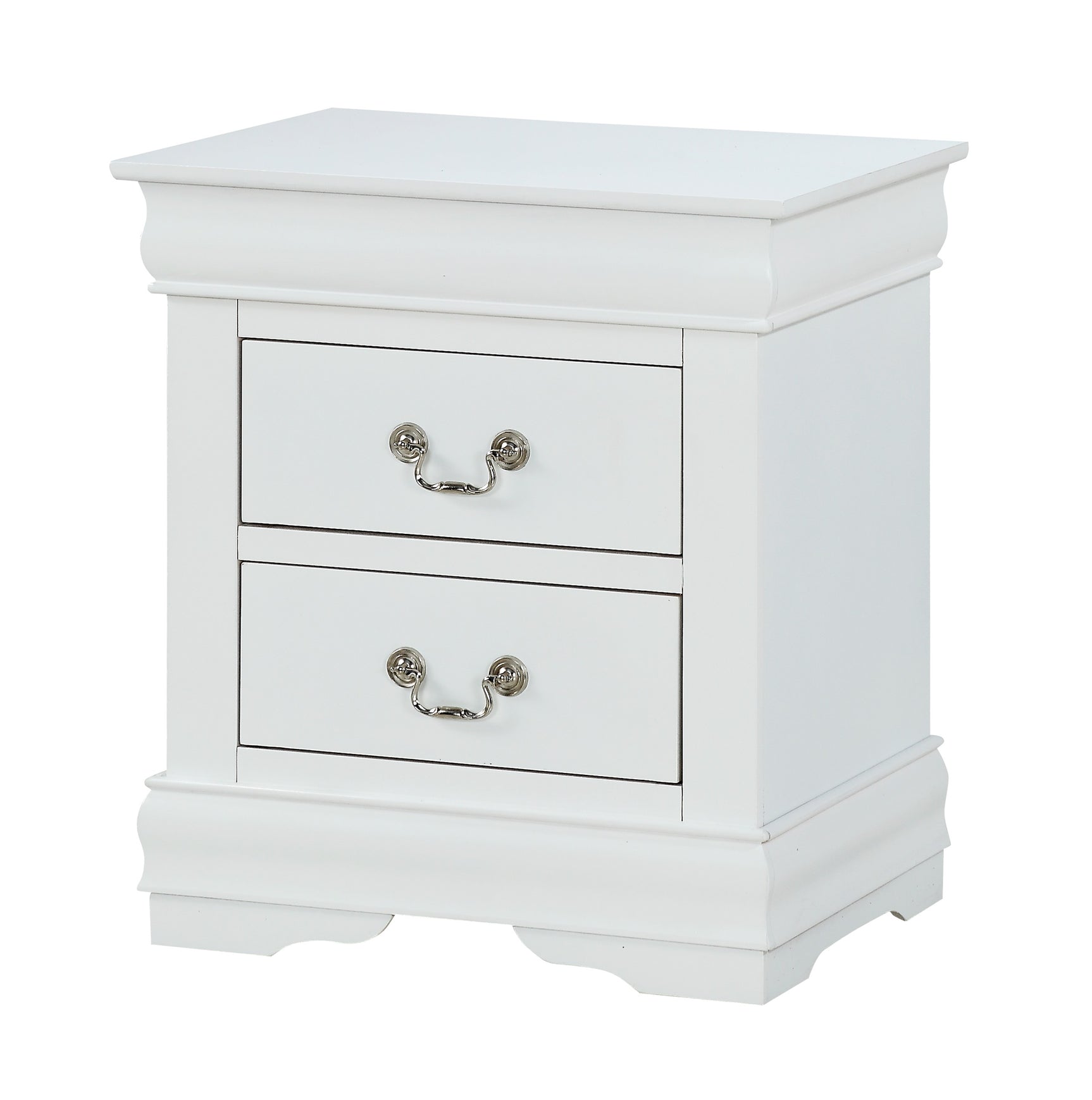Louis Philip White Sleigh Bedroom Set - Ornate Home