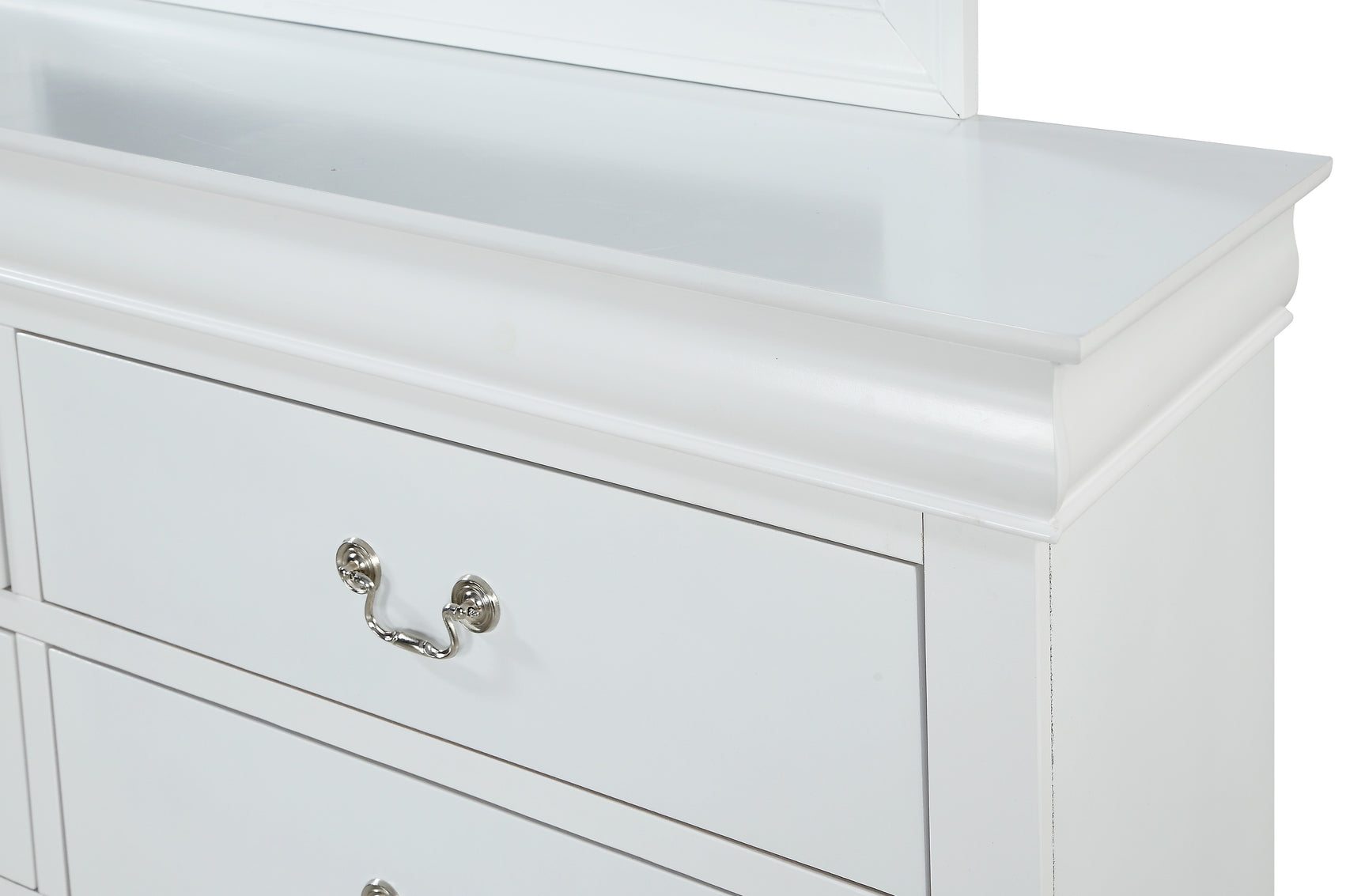 Louis Philip White Sleigh Bedroom Set - Ornate Home