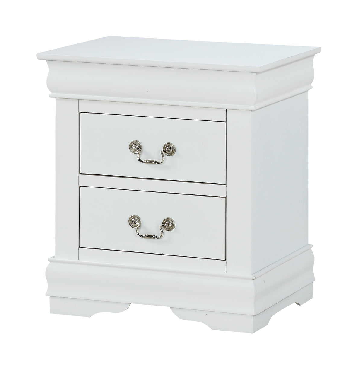 Louis Philip White Sleigh Bedroom Set - Ornate Home