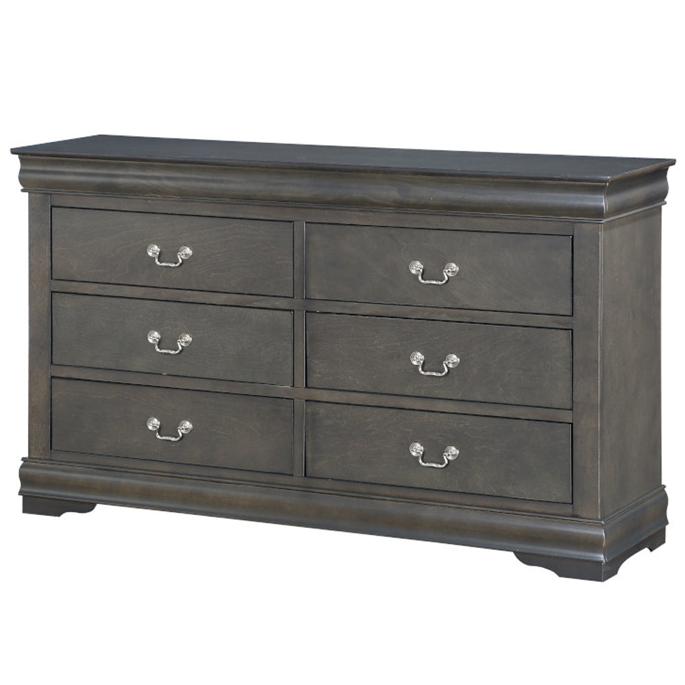 Louis Philippe Dark Gray Dresser - Ornate Home
