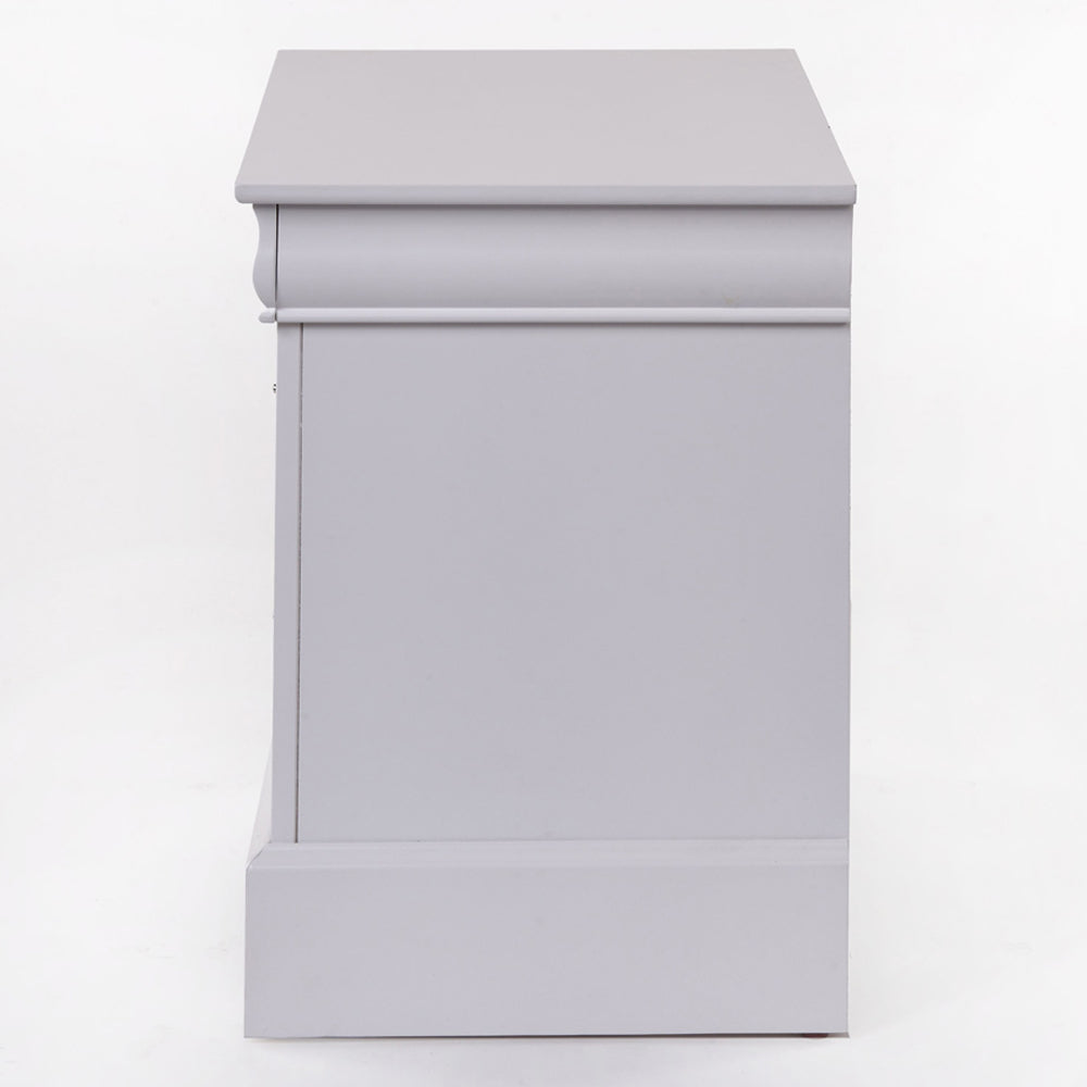 Louis Philippe III White Nightstand - Ornate Home