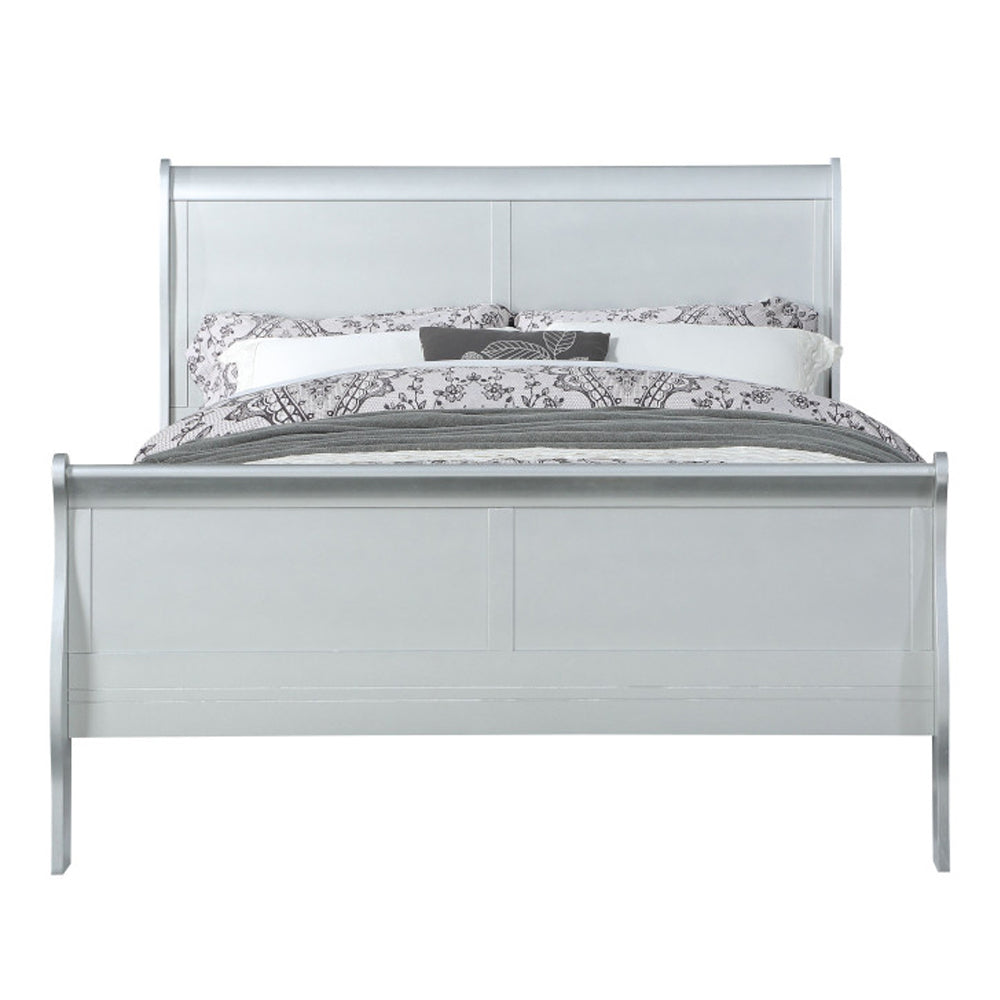 Louis Philippe Platinum Queen Bed - Ornate Home