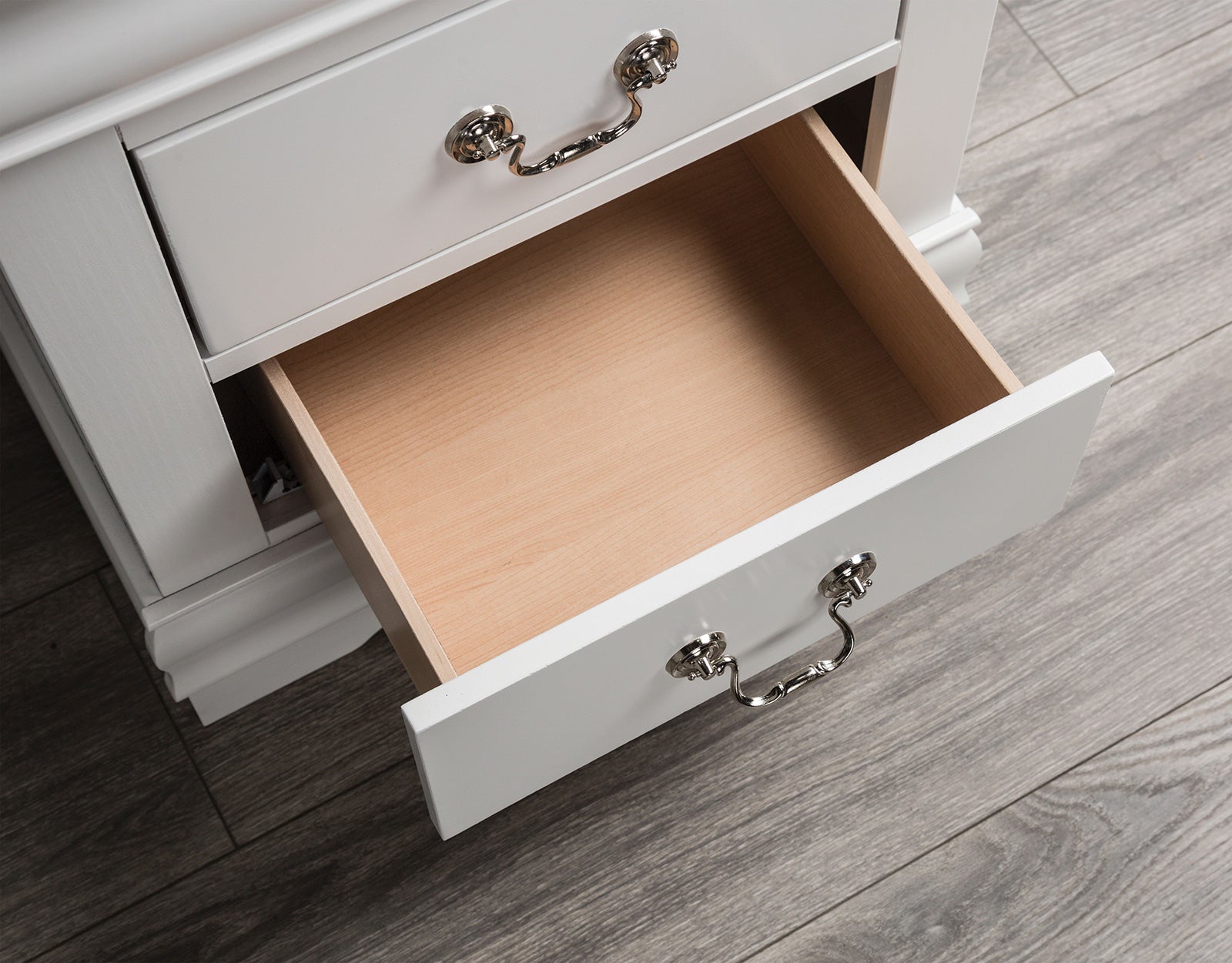 Louis Philippe White Nightstand - Ornate Home