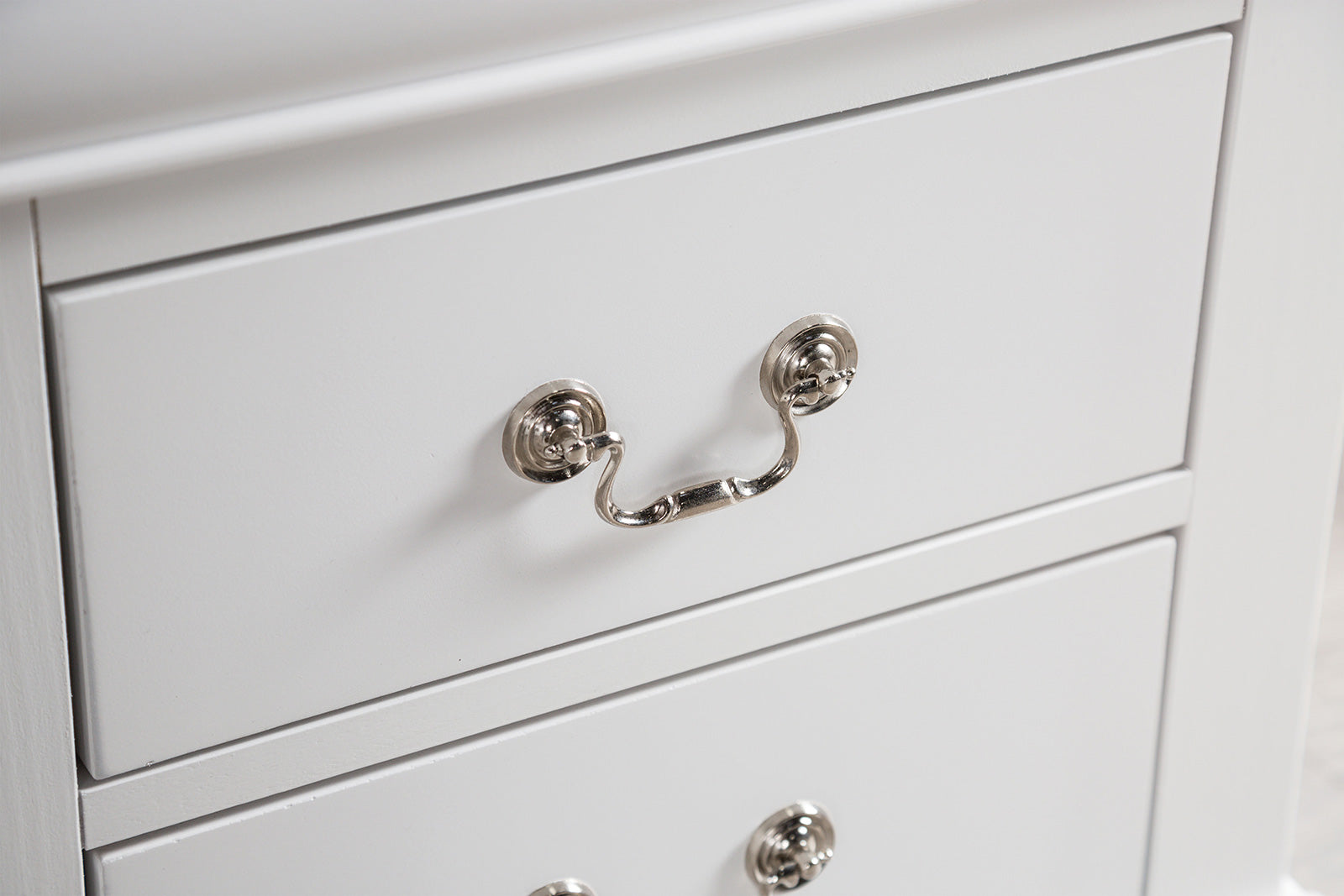 Louis Philippe White Nightstand - Ornate Home