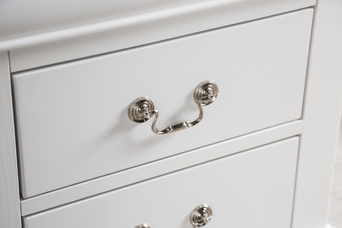 Louis Philippe White Nightstand - Ornate Home