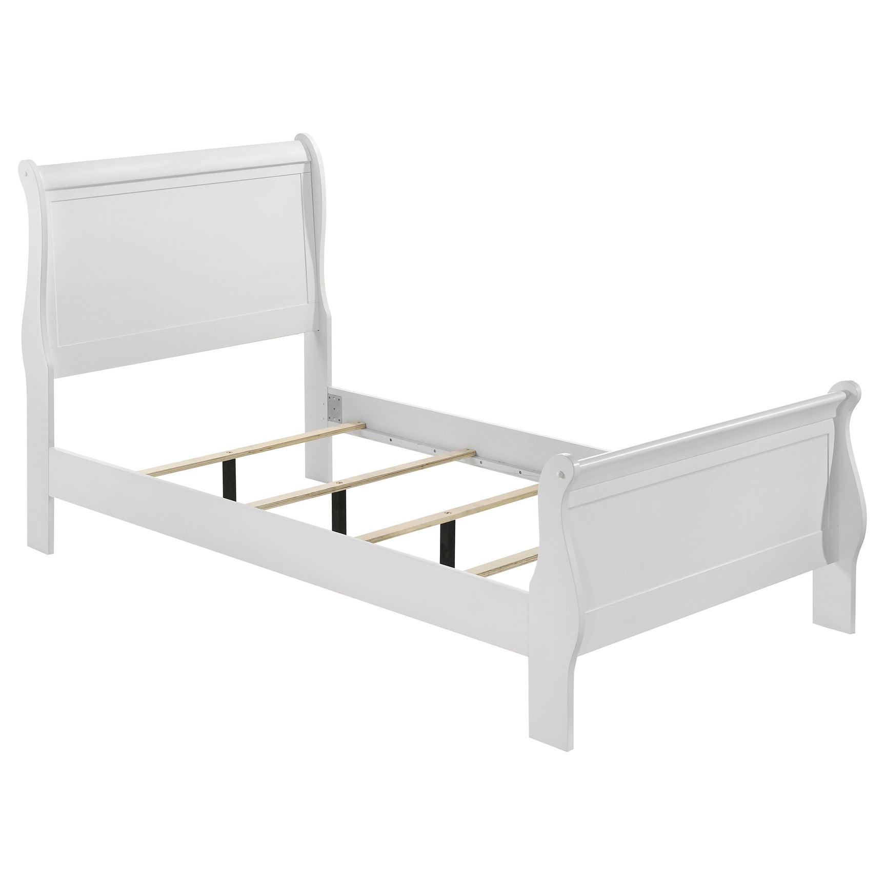 Louis Philippe White 5-pieceTwin Bedroom Set - Ornate Home