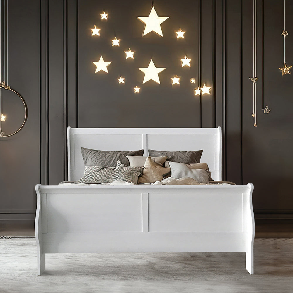 Louis Philippe White III Queen Bed - Ornate Home