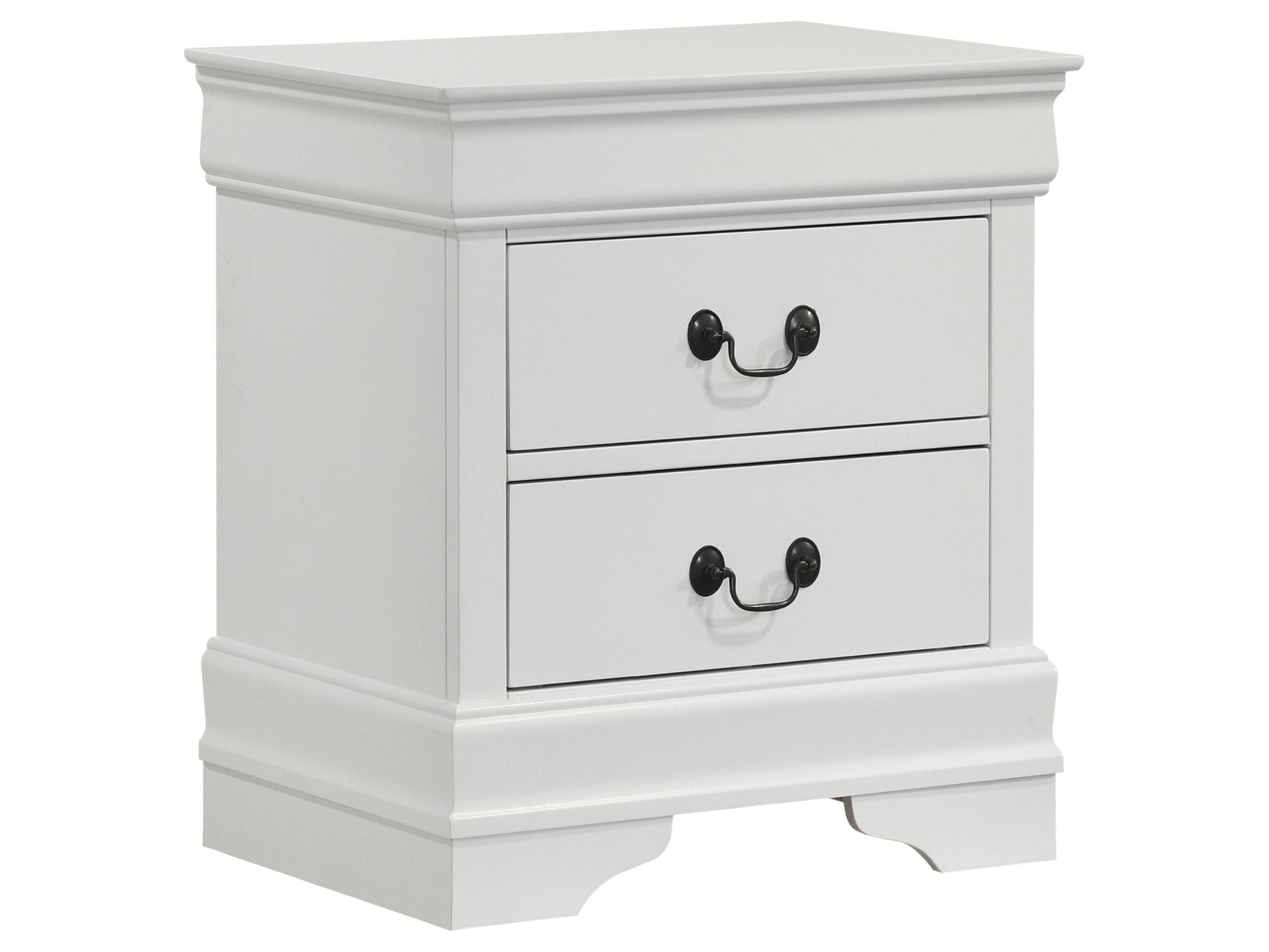 Louis Philippe White Nightstand - Ornate Home