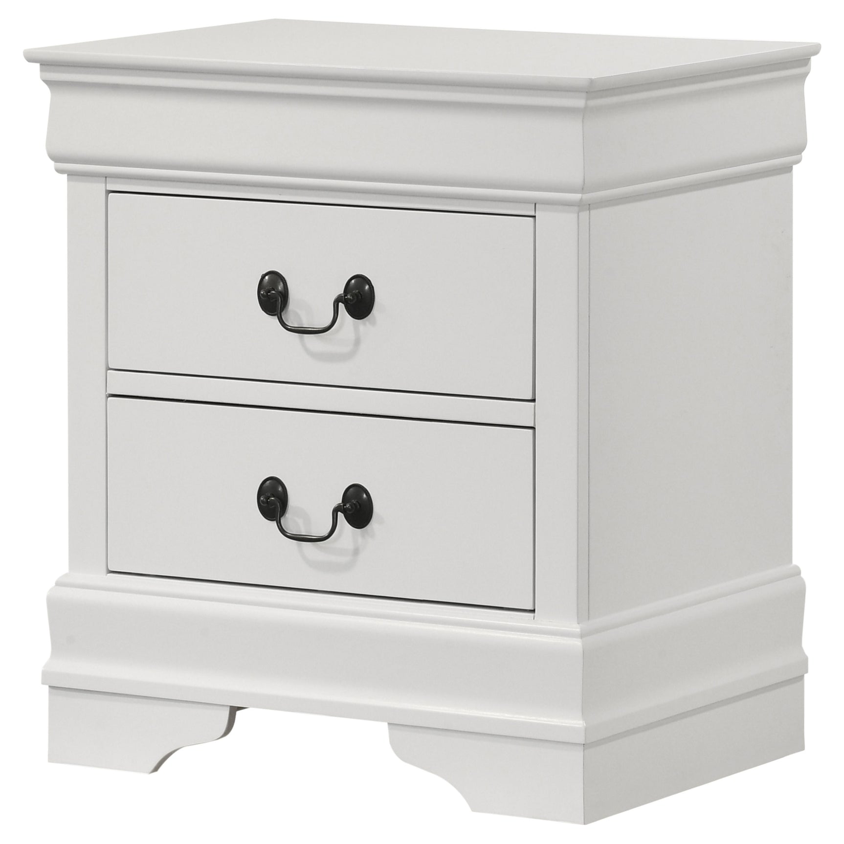 Louis Philippe White Nightstand - Ornate Home