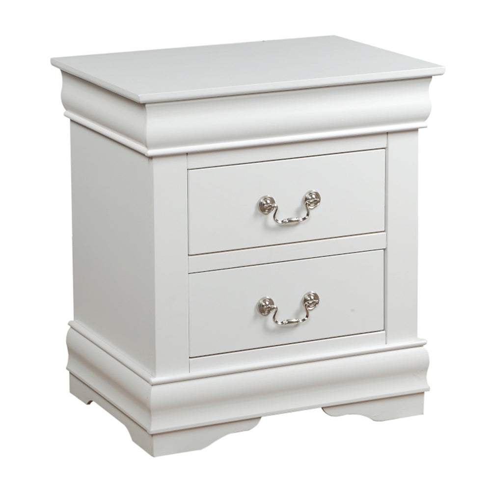 Louis Philippe White Nightstand - Ornate Home