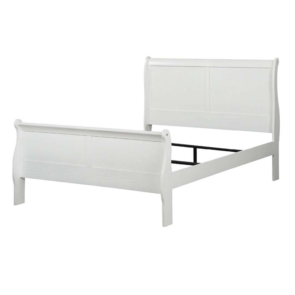 Louis Philippe White Queen Bed - Ornate Home