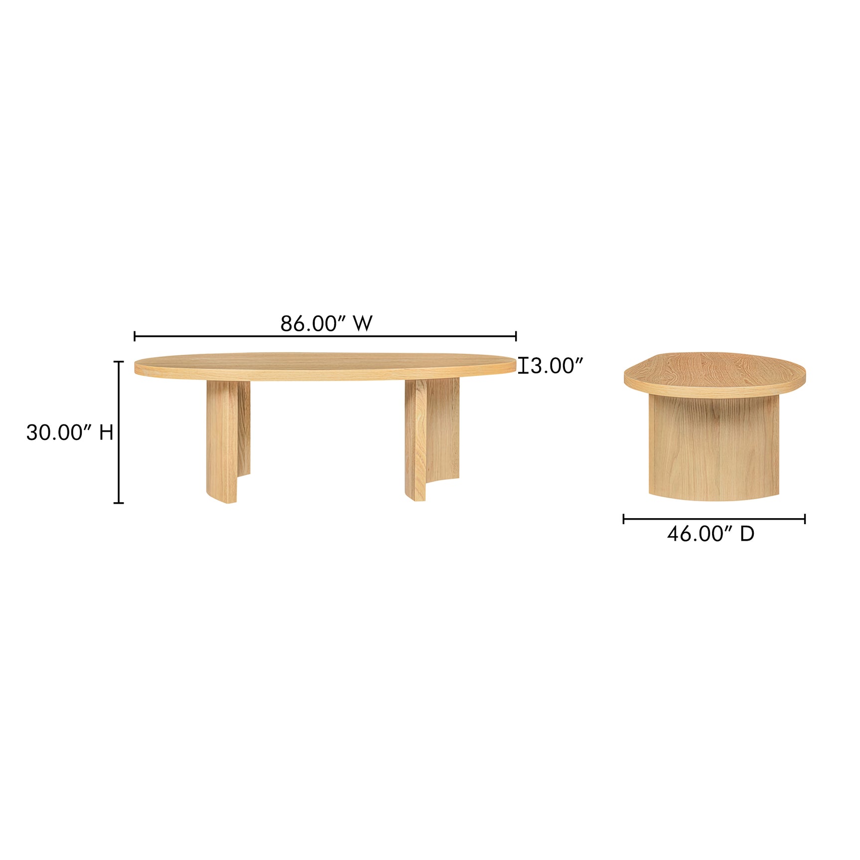 Louise Natural Dining Table - Ornate Home