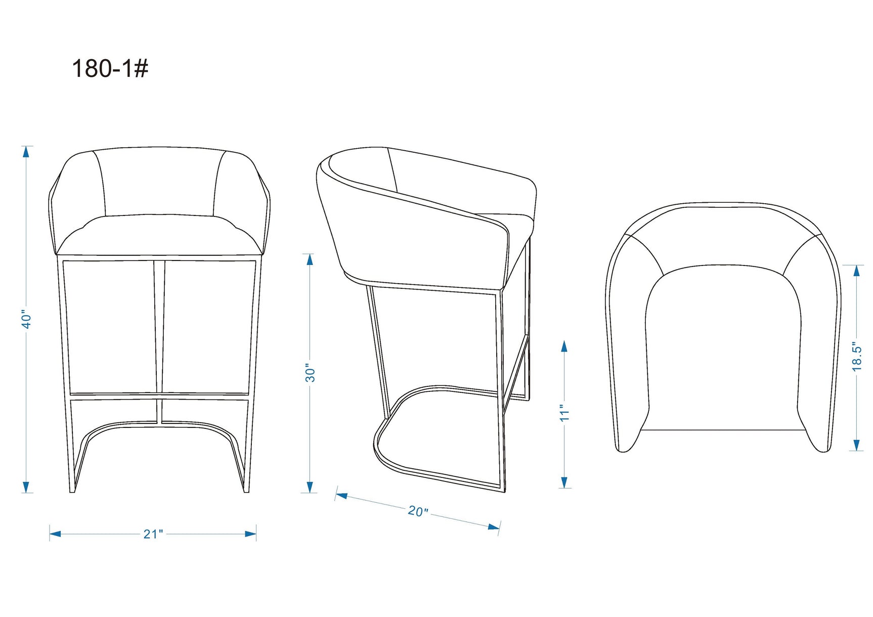 Louvre Barstool in Cream and Titanium Gold - Ornate Home