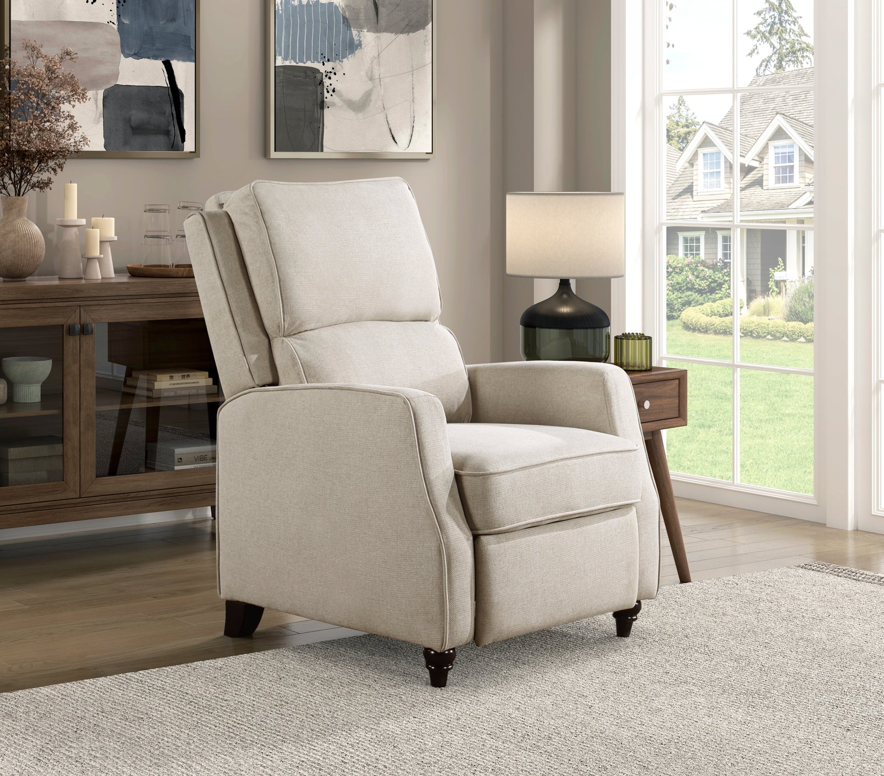 Loveland Beige Reclining Chair - Ornate Home