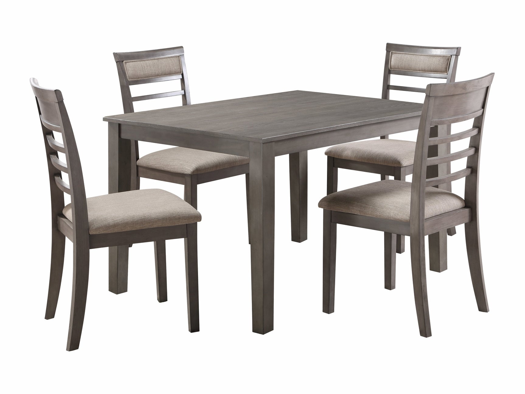 Lovell Gray/Brown 5-Piece Pack Dinette Set - Ornate Home