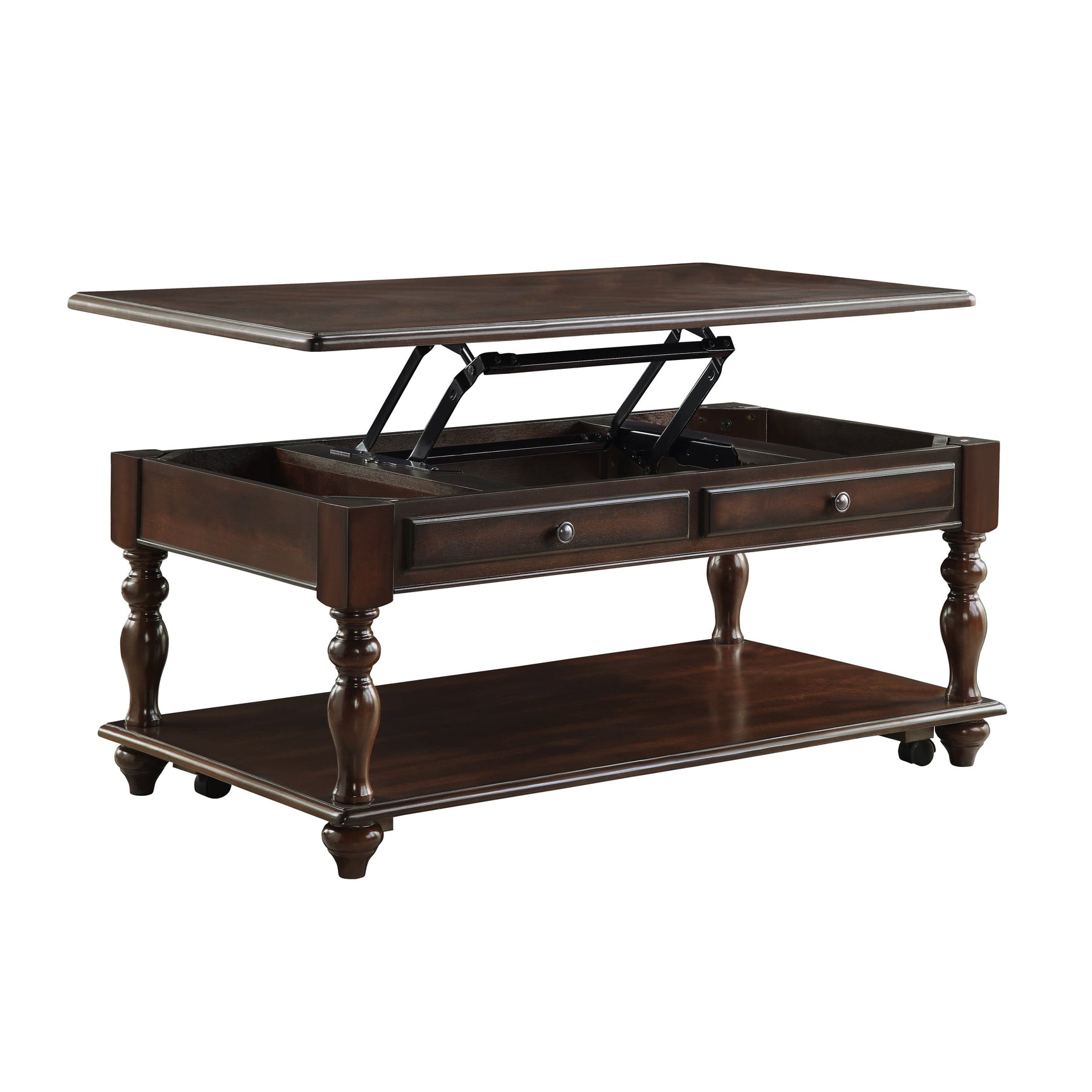 Lovington Espresso Lift Top Cocktail Table - Ornate Home