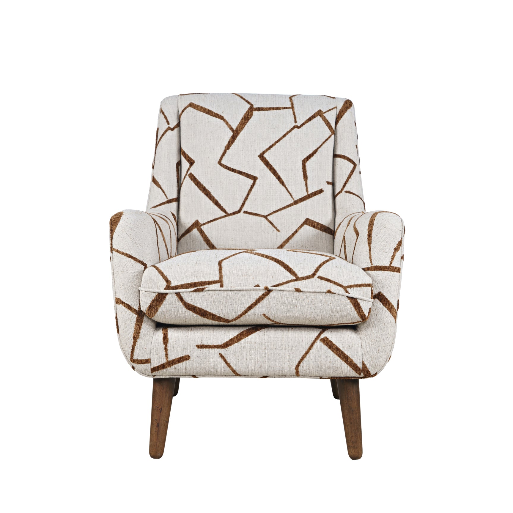 Lowry Brown Accent Chair - Ornate Home